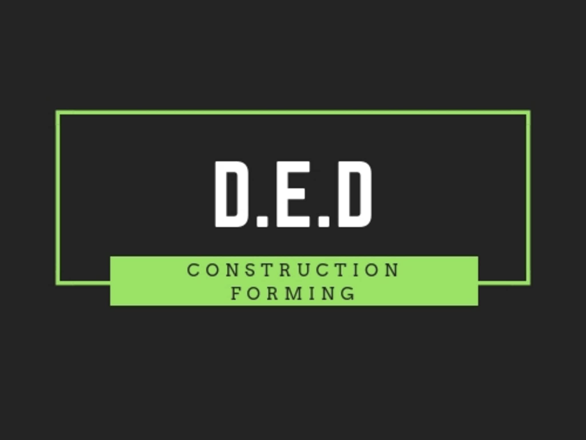 photo D E D Construction Forming