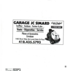 Garage JC Simard - Lawn Mowers