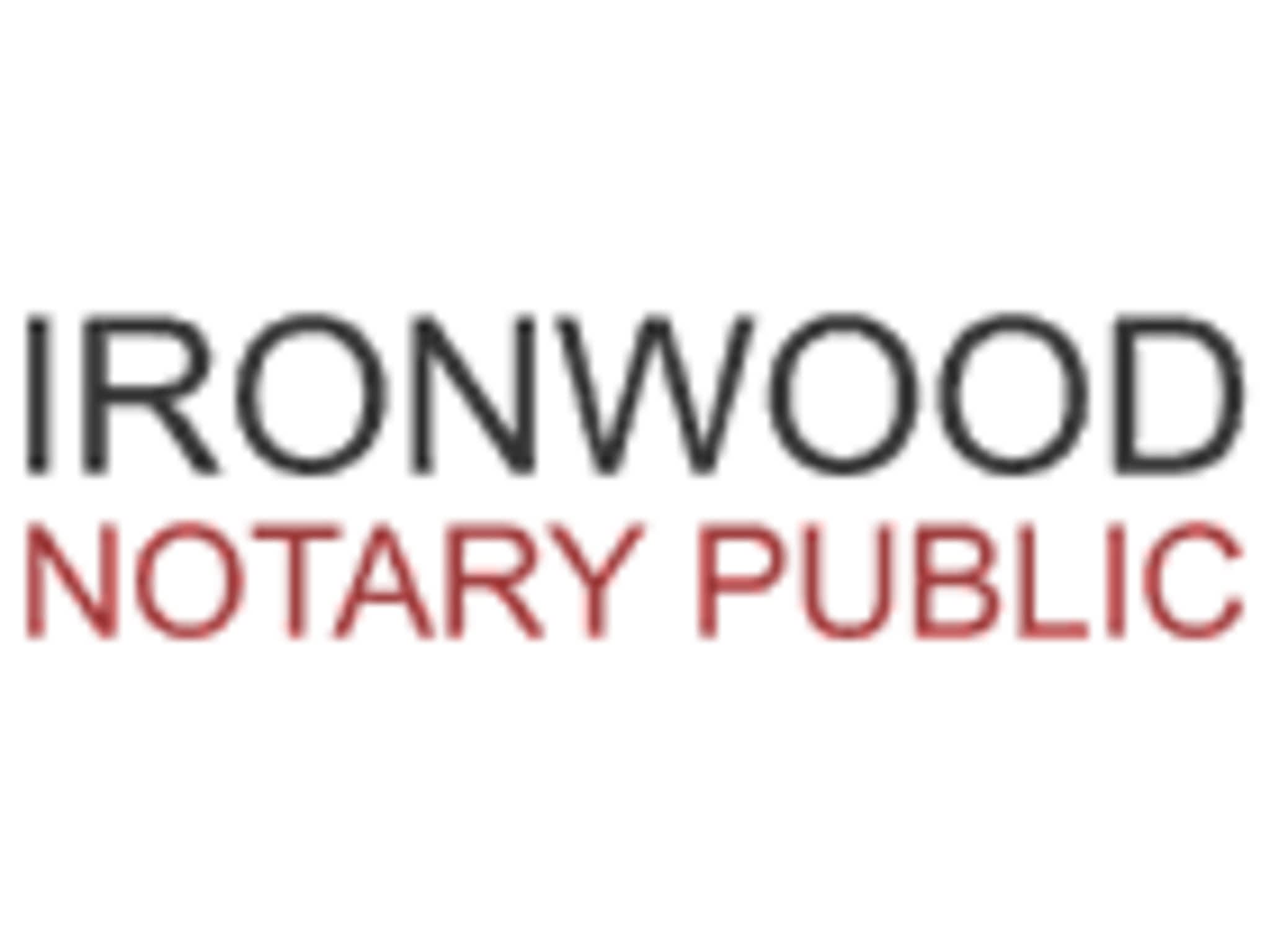 photo Ironwood Notary Public