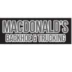 MacDonald's Backhoe & Trucking - Excavation Contractors