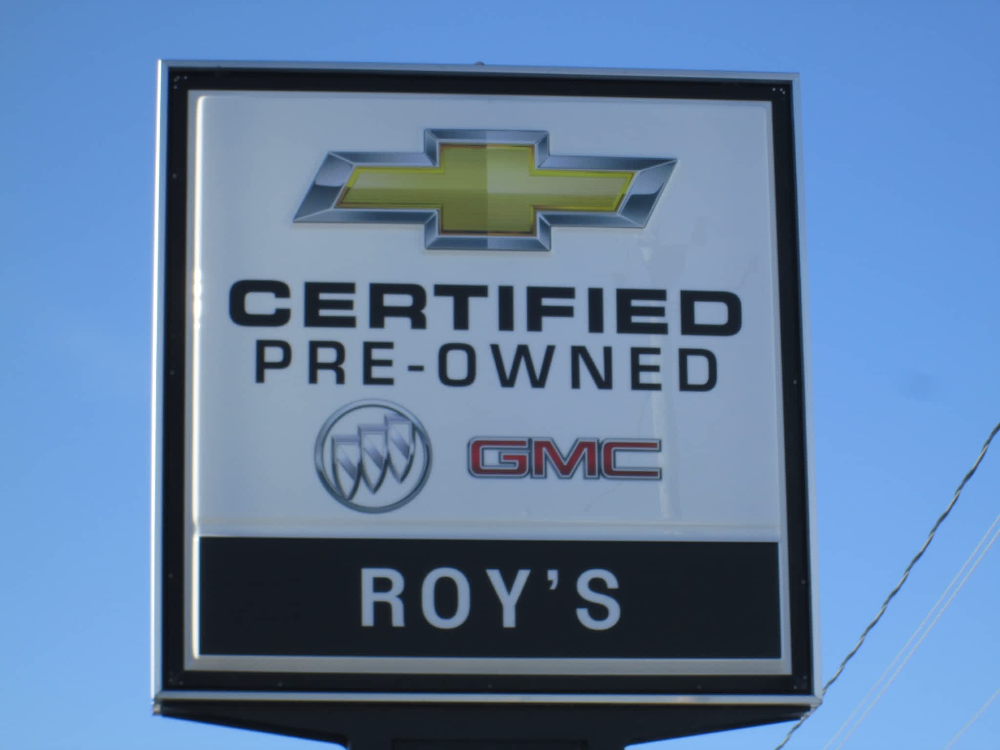 photo Roy's Chevrolet Buick GMC Inc