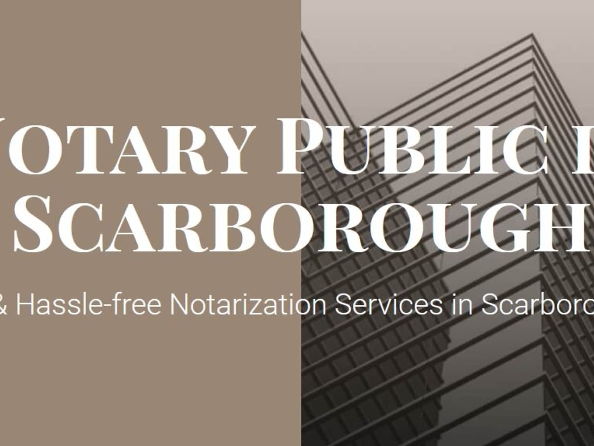 photo Notary Public in Scarborough