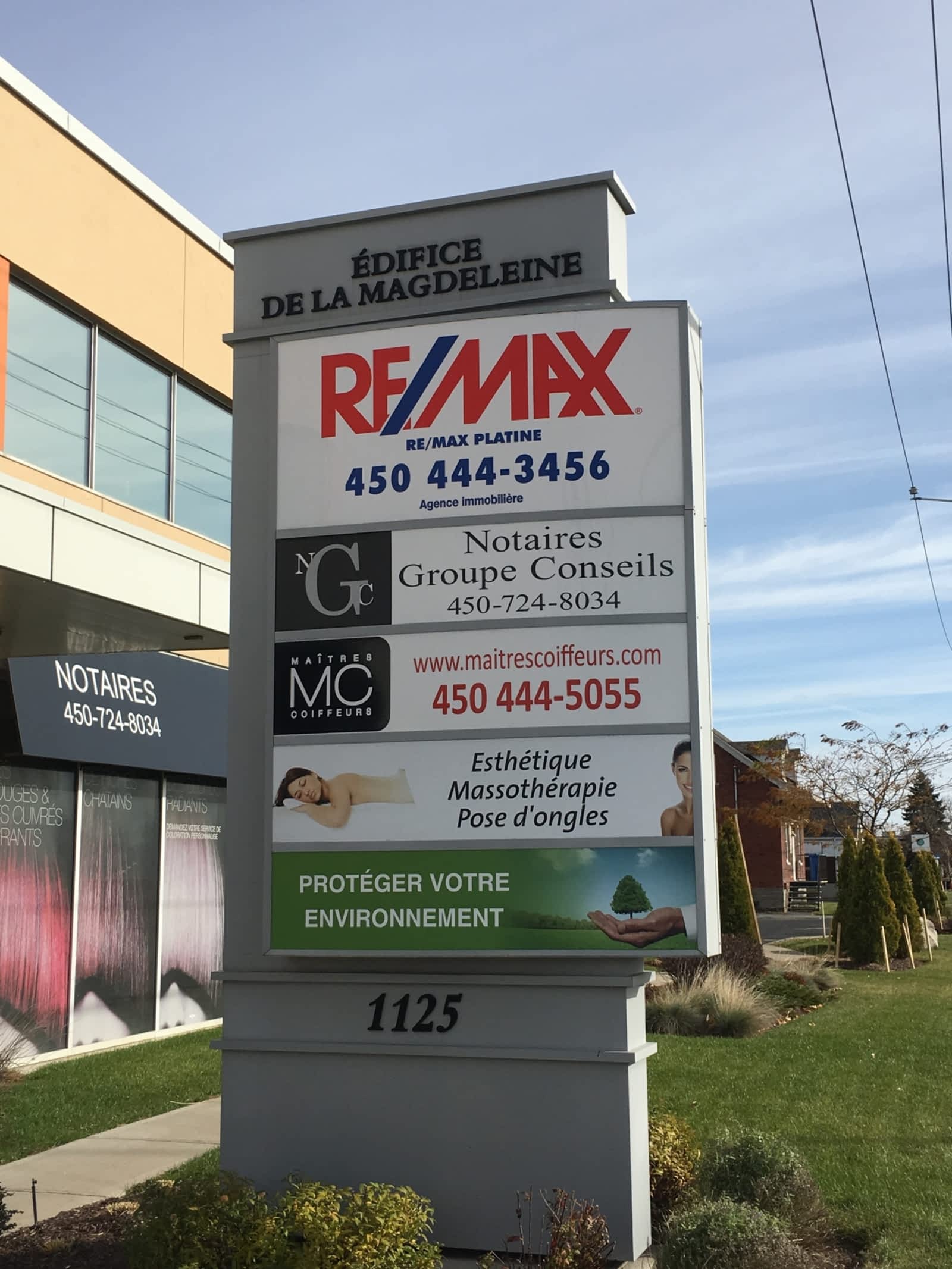 RE/MAX Platine Horaire d'ouverture 2101125, ch de SaintJean, La