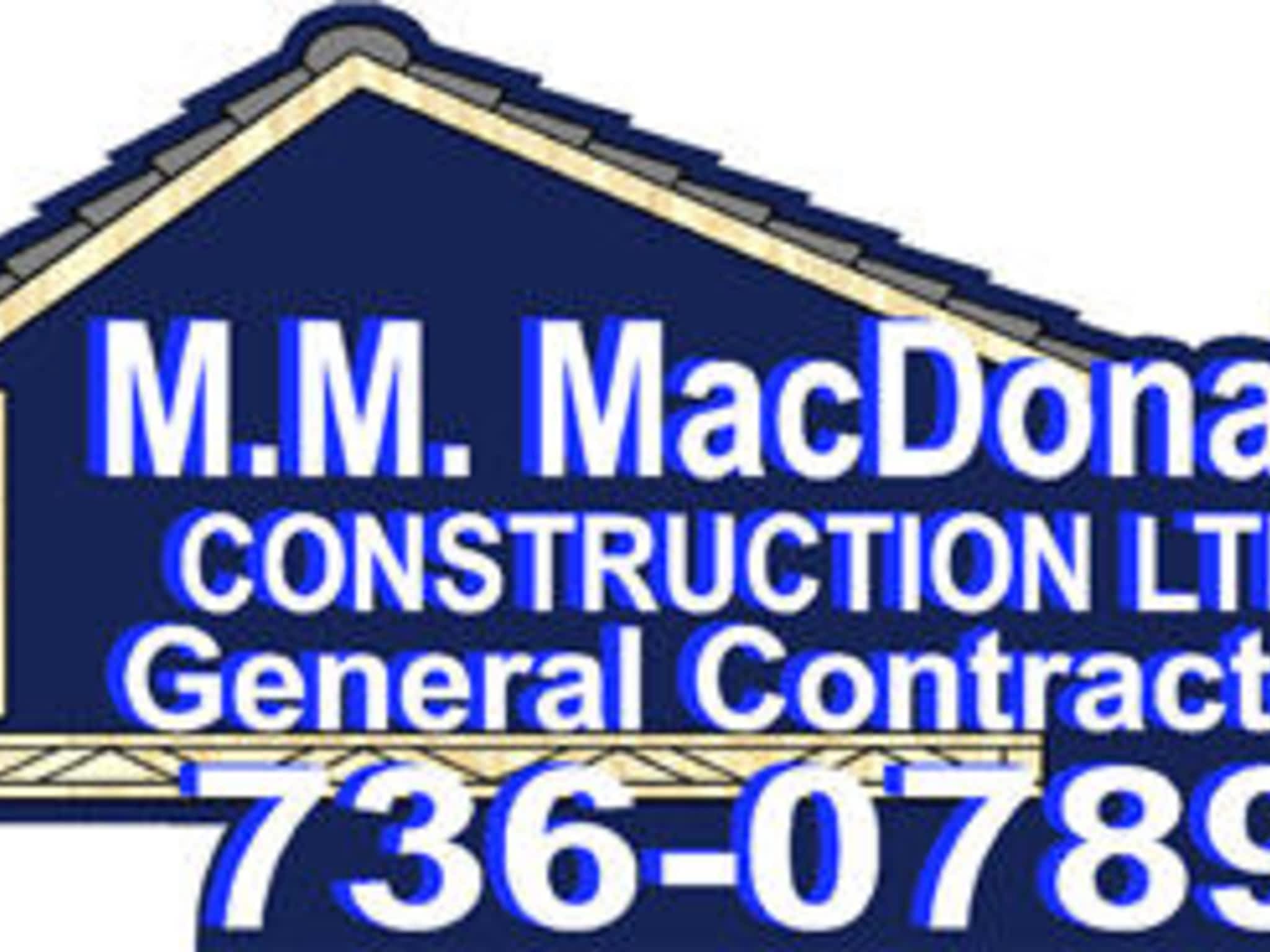 photo MacDonald M M Construction Ltd