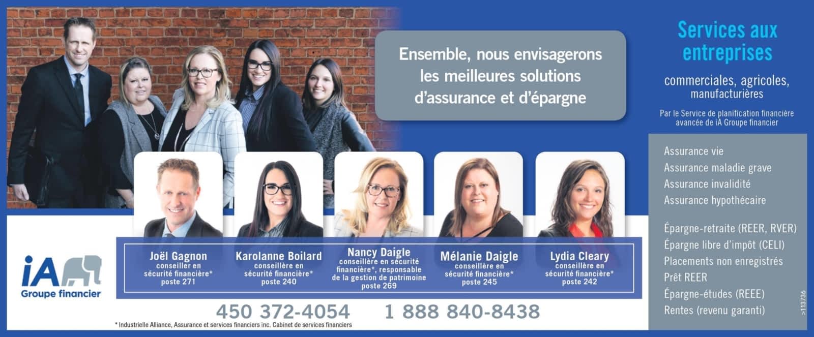 Industrielle Alliance Horaire D Ouverture 122 100 Rue Robinson S Granby Qc