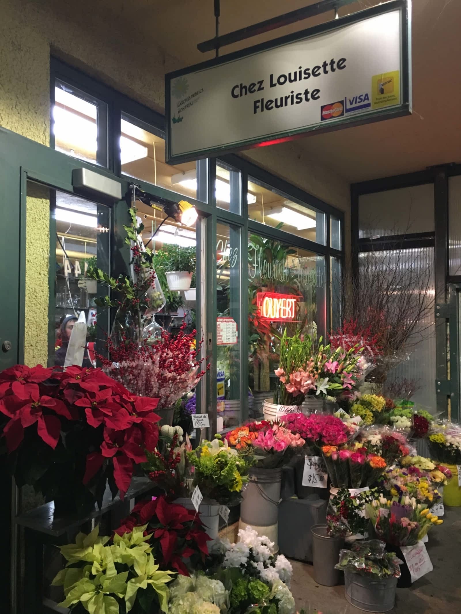 Fleuriste Chez Louisette 138 av Atwater, Montréal, QC