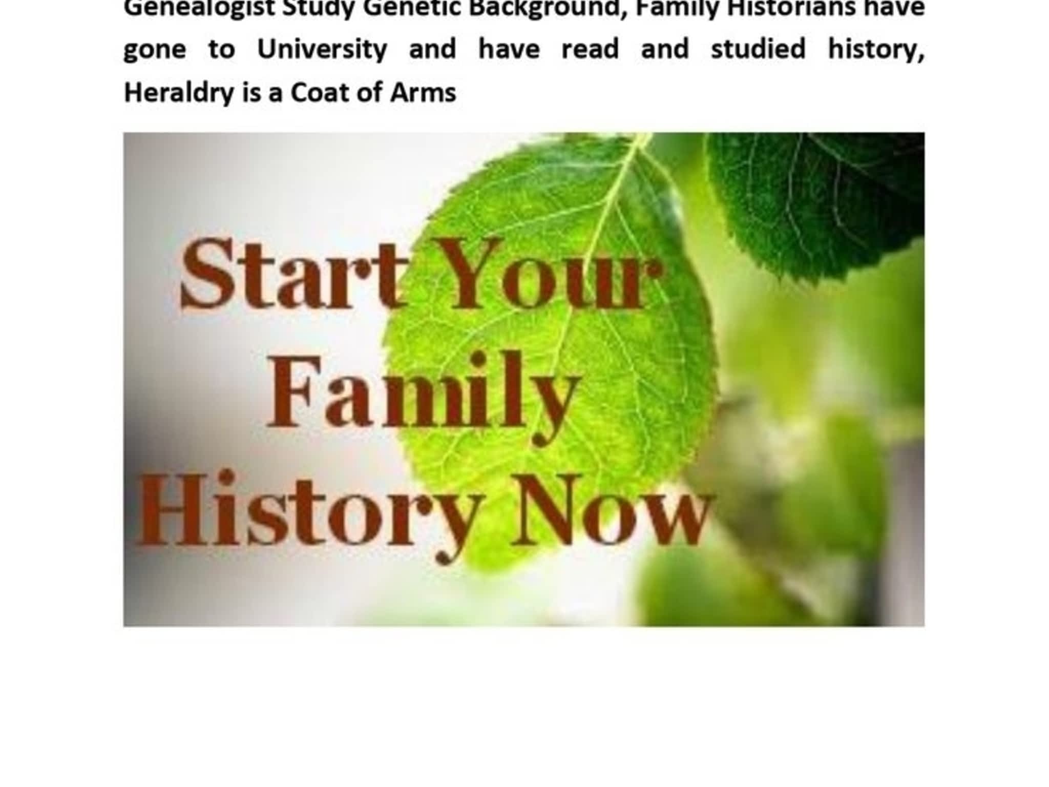 photo Template to Family Genealogy