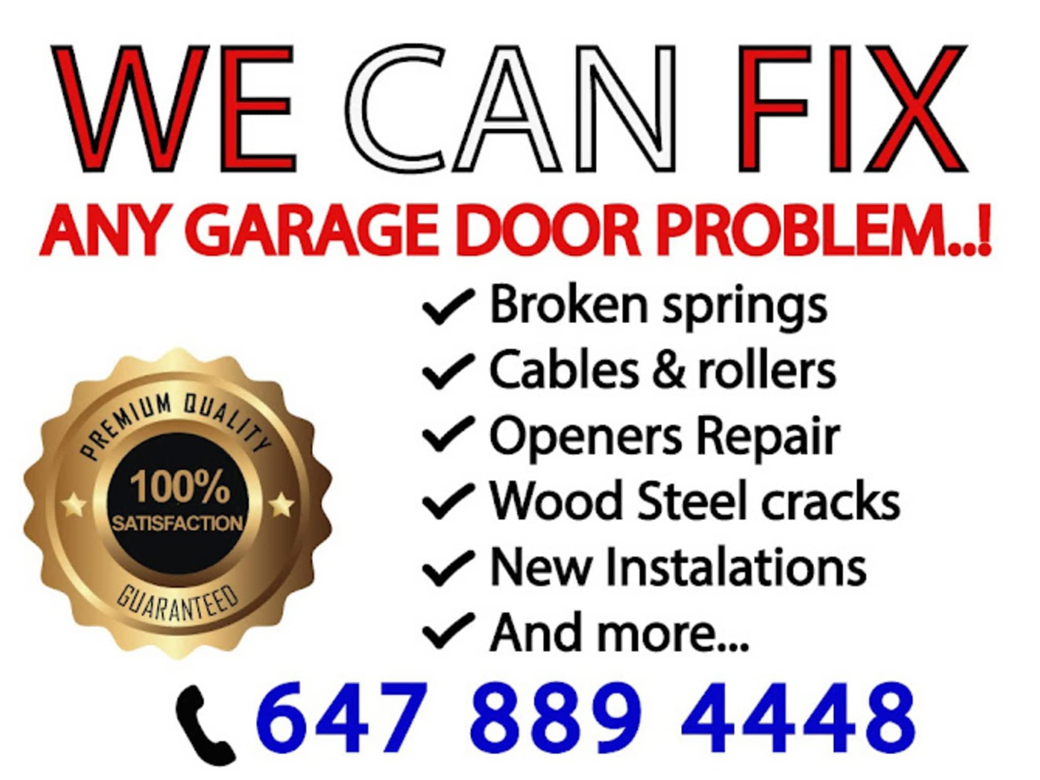 photo CA Garage Doors Ltd