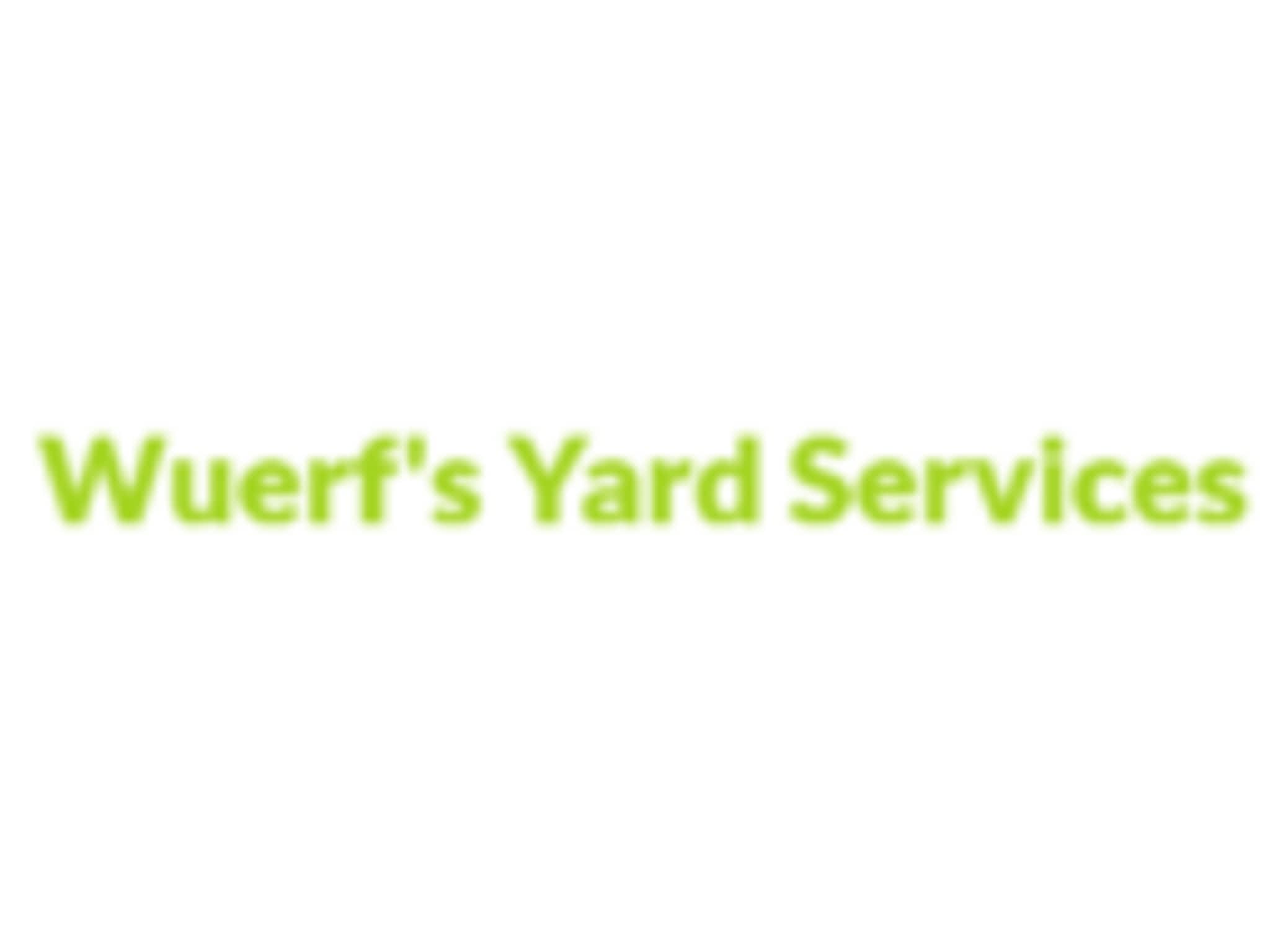 photo Wuerf's Yard Services