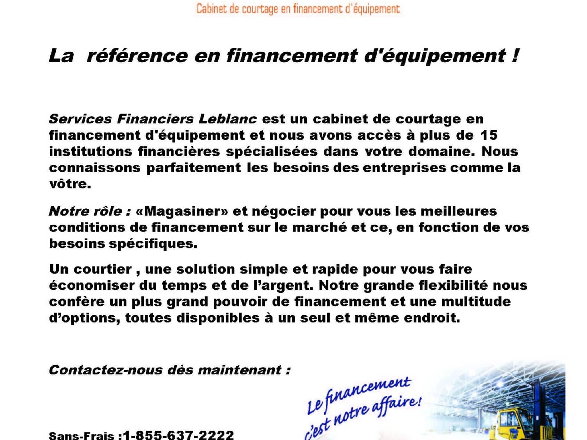 photo Services Financiers Leblanc