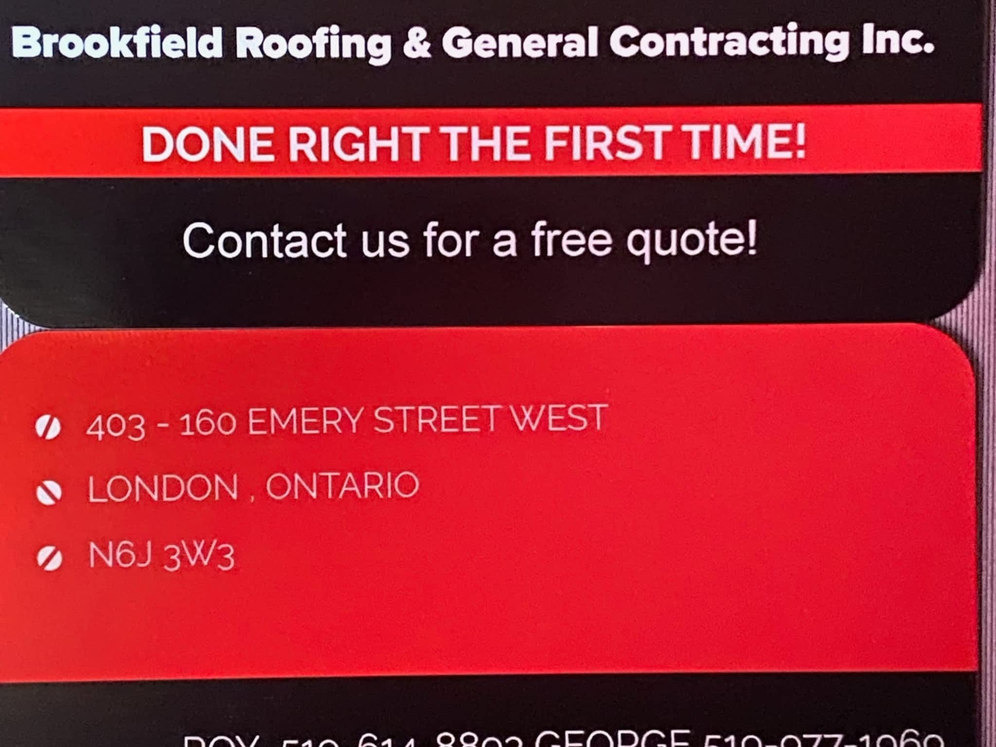 photo Brookfield Roofing & General Contracting Inc