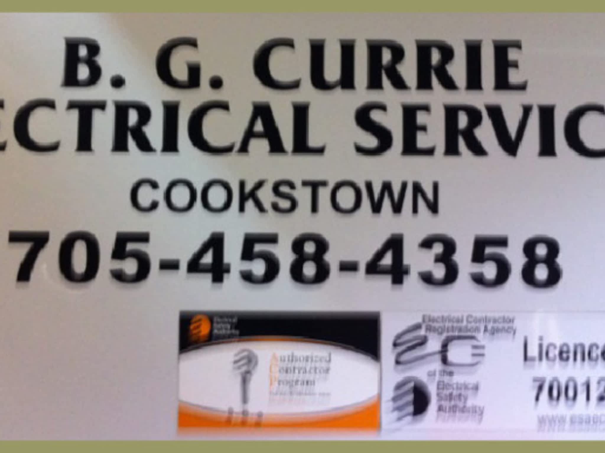 photo B G Currie Electrical Services