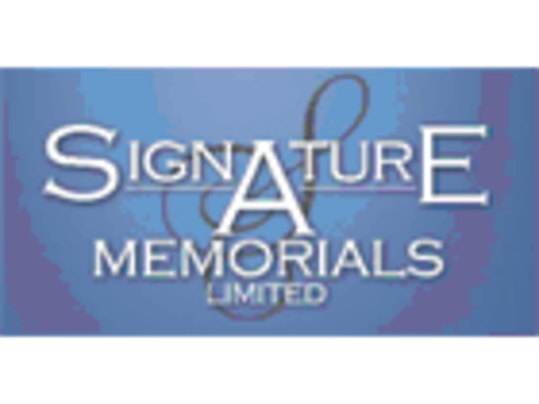 photo Signature Memorials Ltd