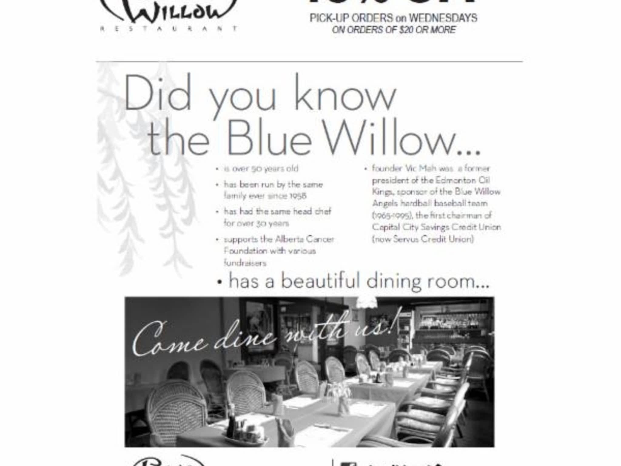 photo Blue Willow Restaurant Ltd