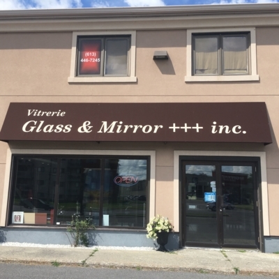 Vitrerie Glass & Mirror Plus Plus Plus Inc - Détaillants de miroirs