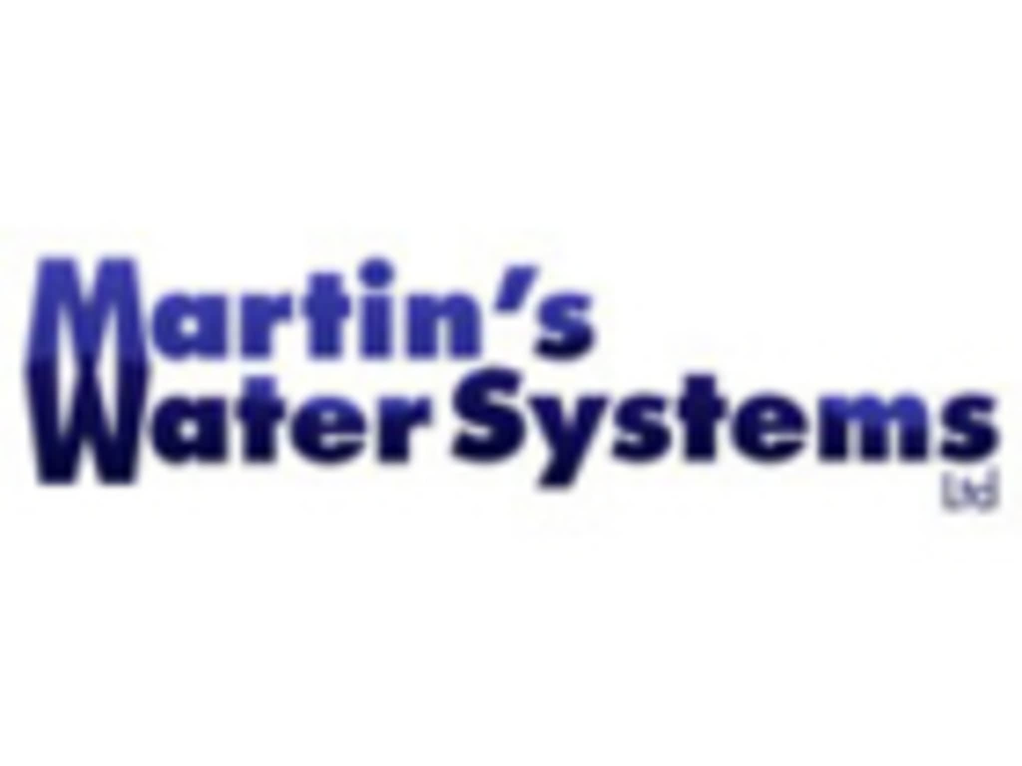 photo Martin's Water Systems Ltd