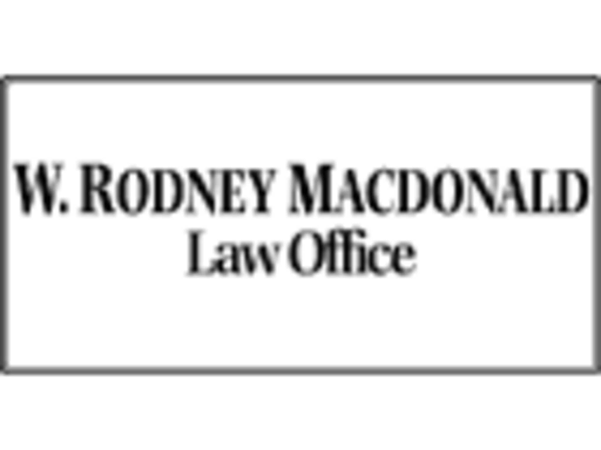 photo Macdonald W Rodney Law Office