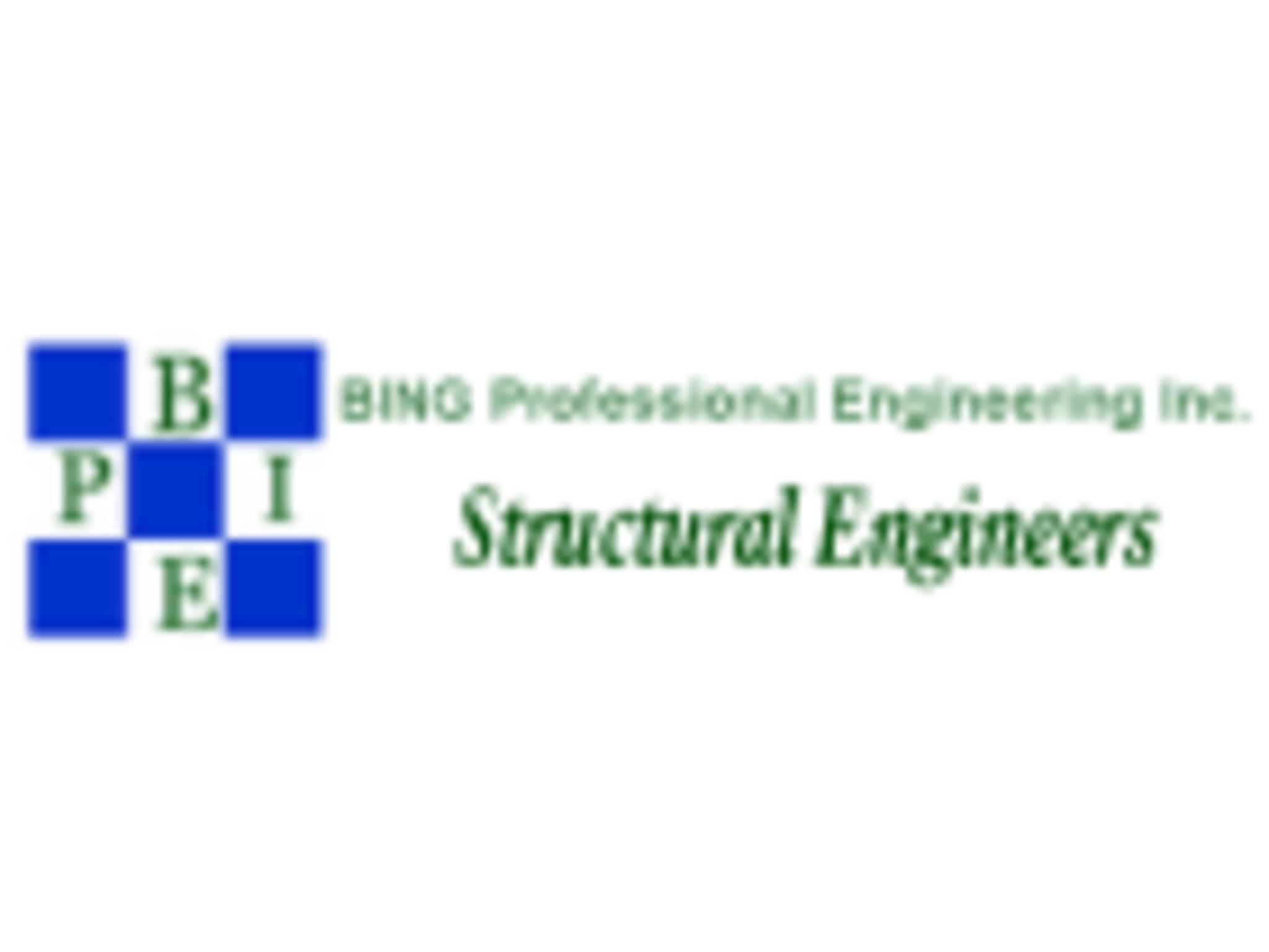 photo Bing Professional Engineering Inc
