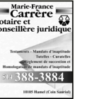 Carrère Marie France - Notaires publics
