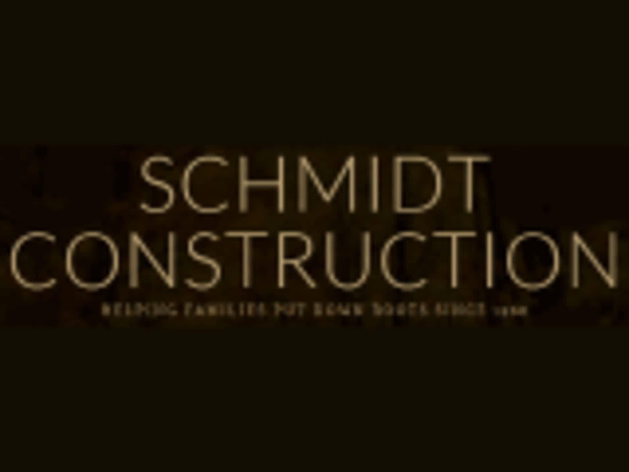 photo Schmidt Construction