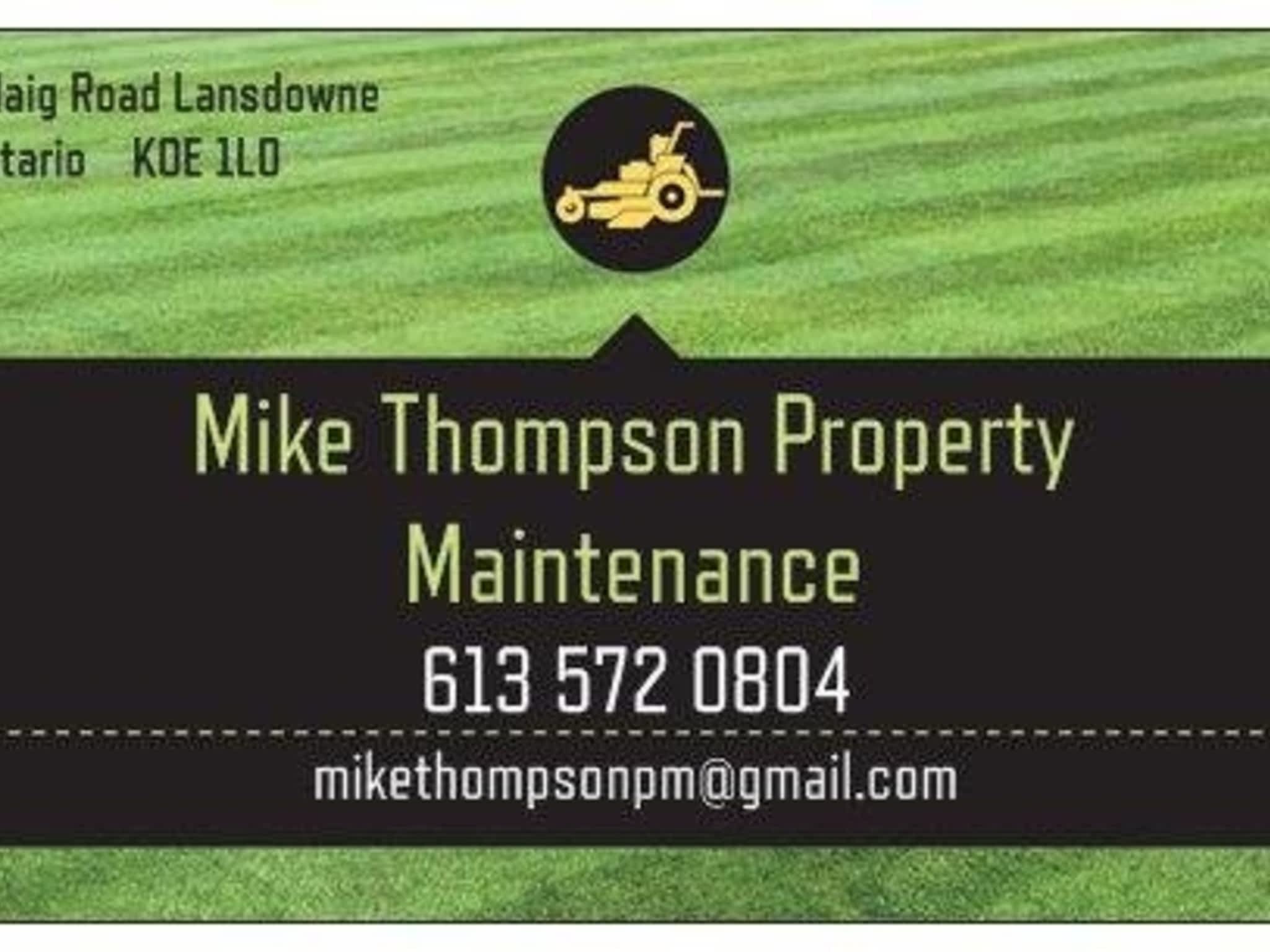 photo Mike Thompson Property Maintenance