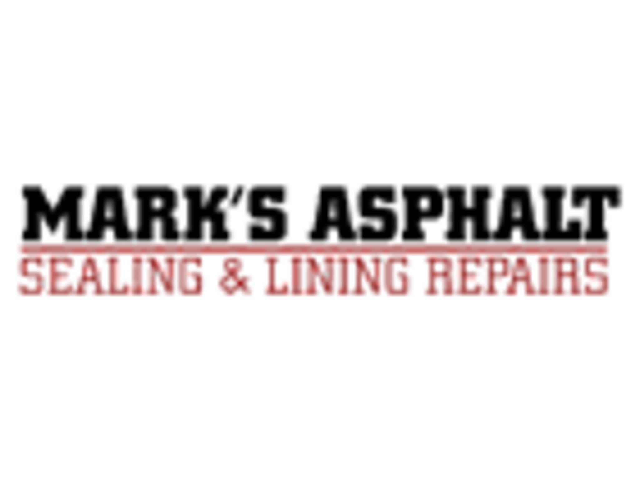 photo Mark's Asphalt Sealing & Lining Repairs