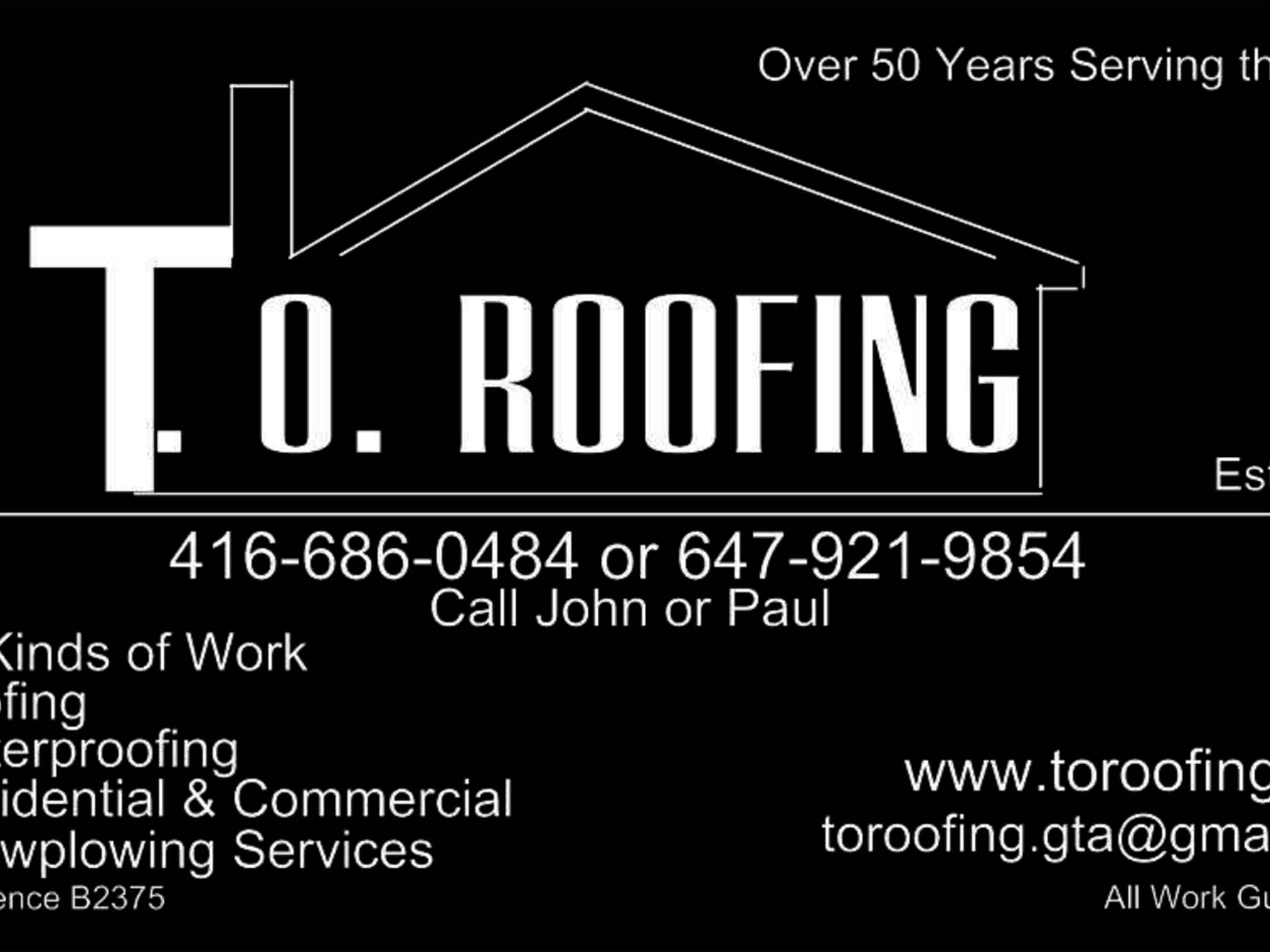 photo T.O. Roofing & Snowplowing