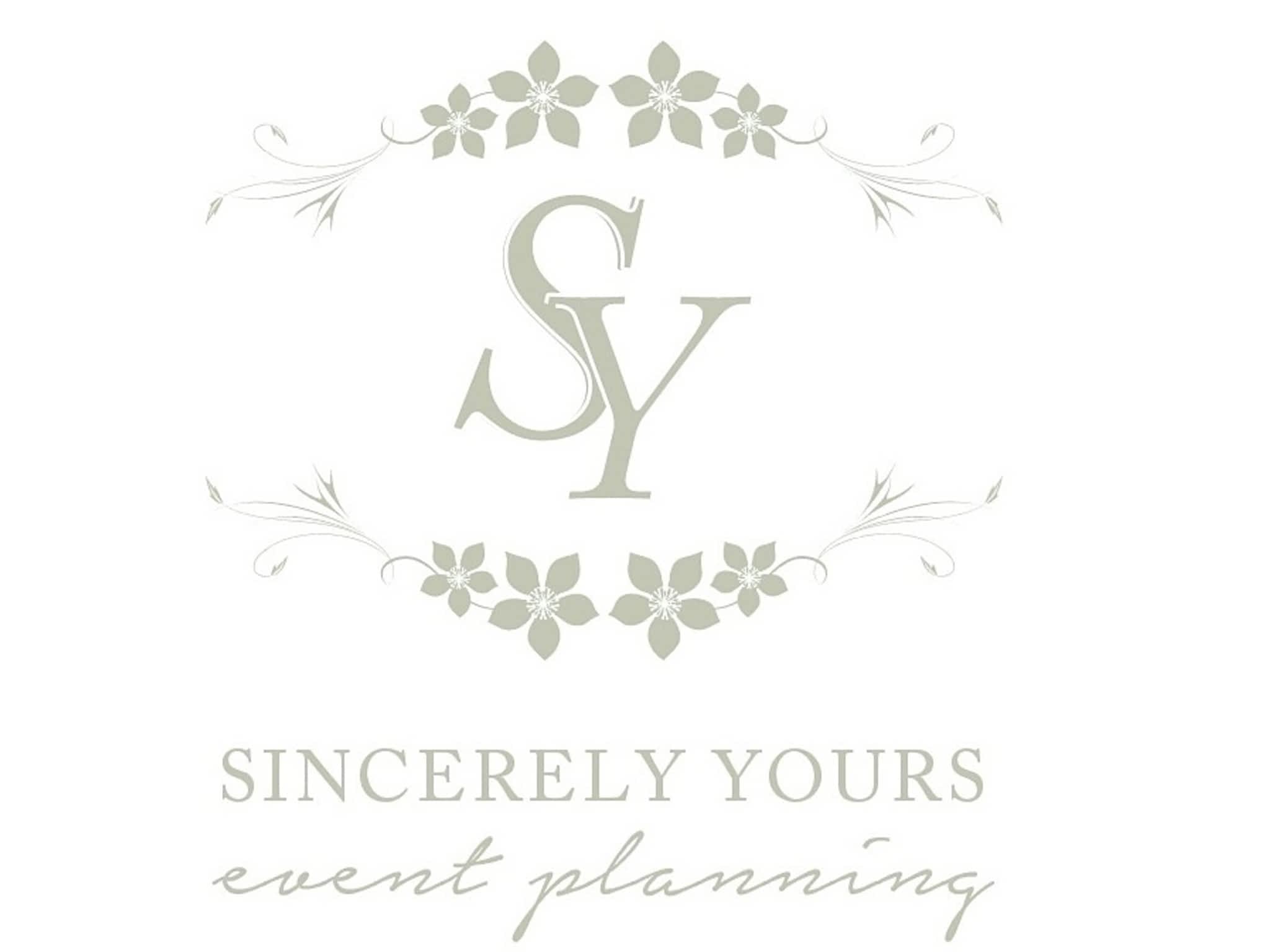 photo Sincerely Yours Event Planning