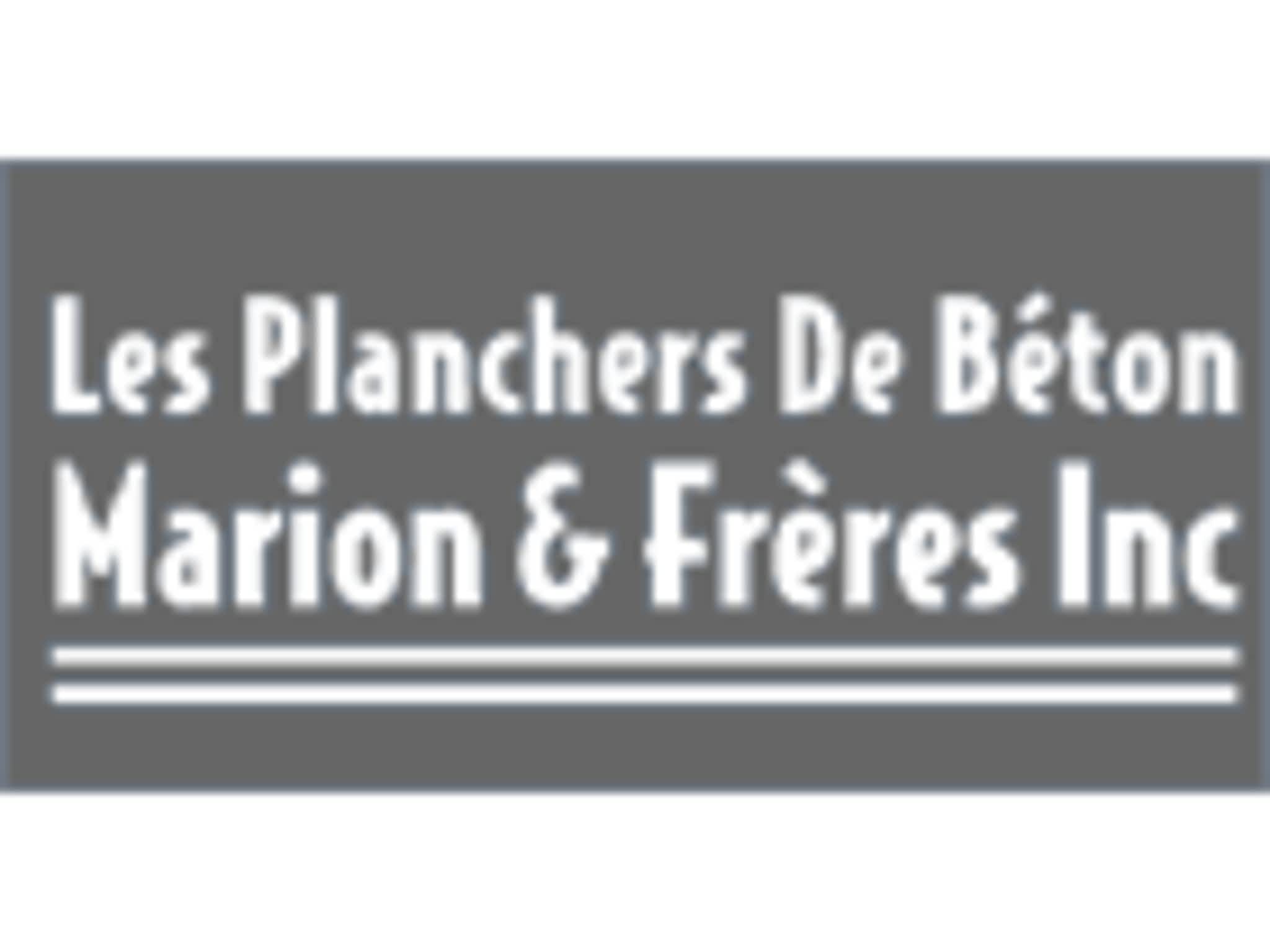 photo Les Planchers De Béton Marion & Frères Inc