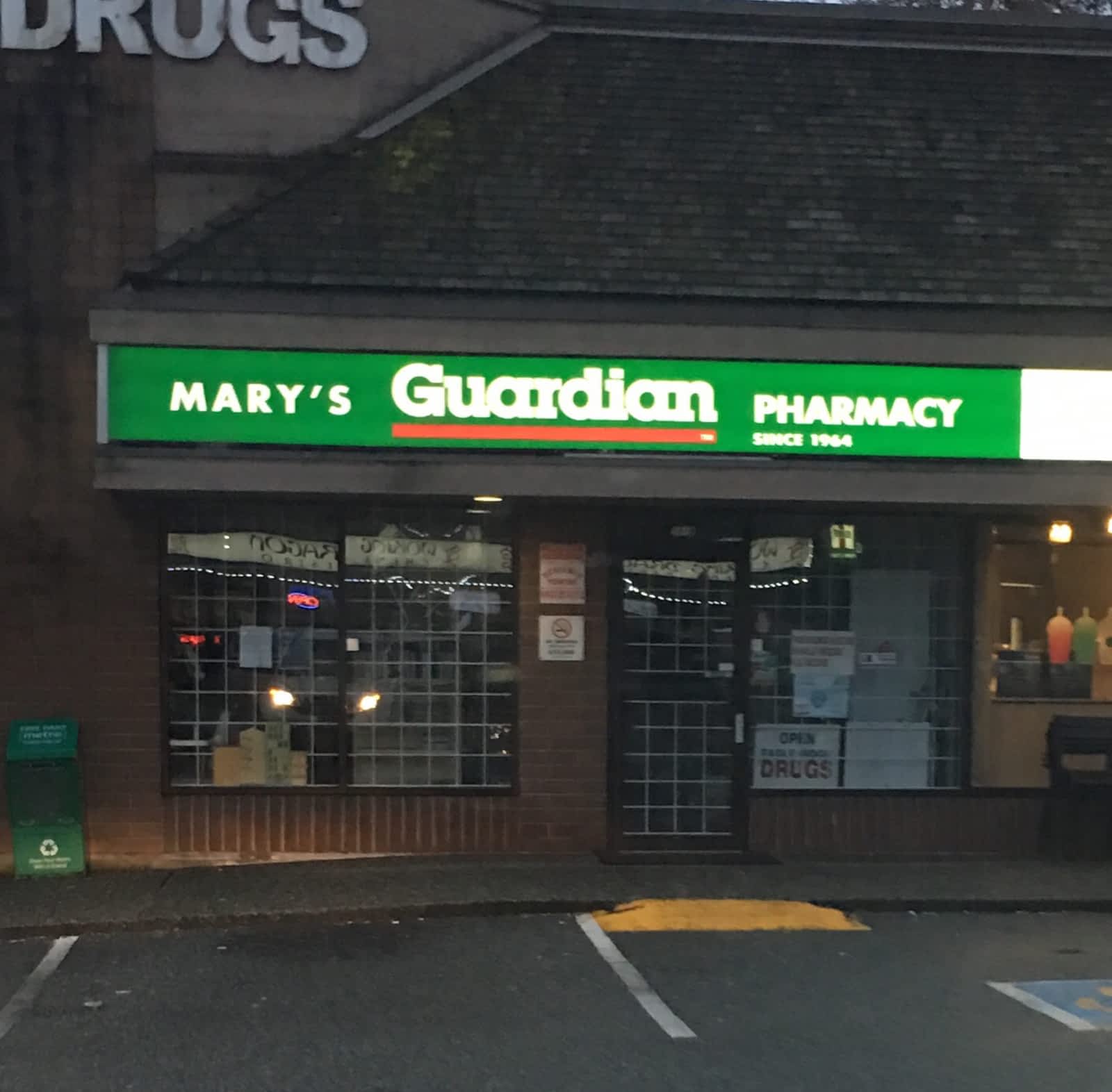 Mary's Pharmacy Opening Hours 201B1194 Lansdowne Dr, Coquitlam, BC