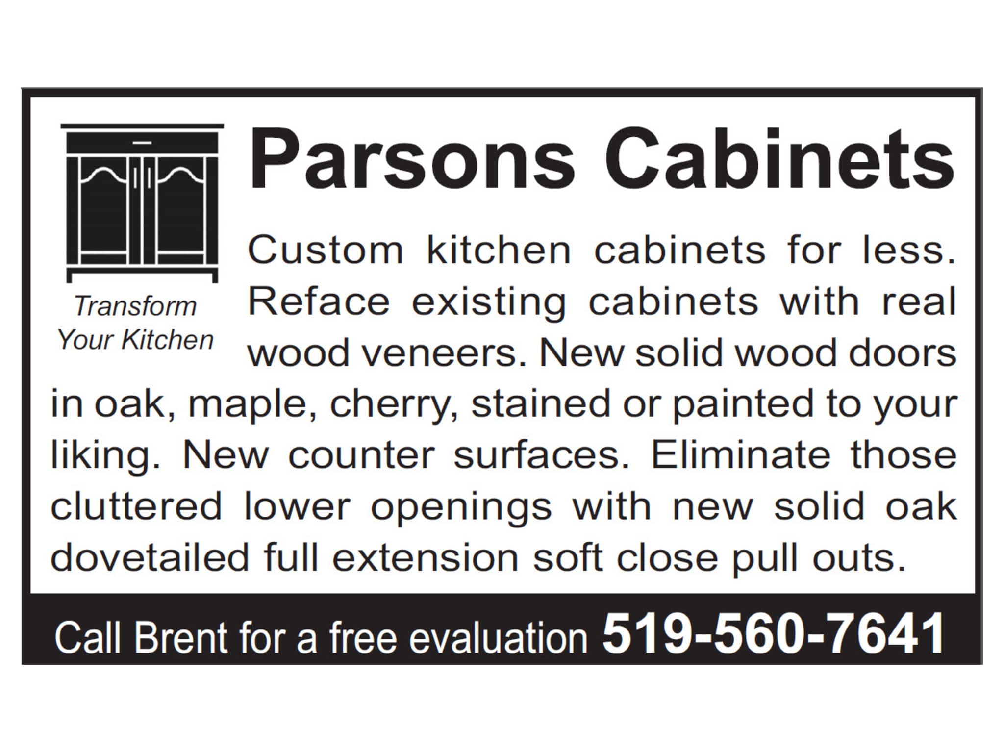 photo Parsons Cabinets