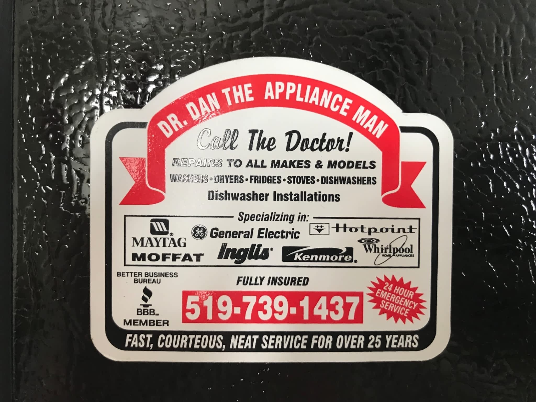 Dr Dan The Appliance Man Windsor, ON 12725 Kimberly Dr Canpages