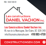 View Les Constructions Daniel Vachon’s Saint-Anselme profile