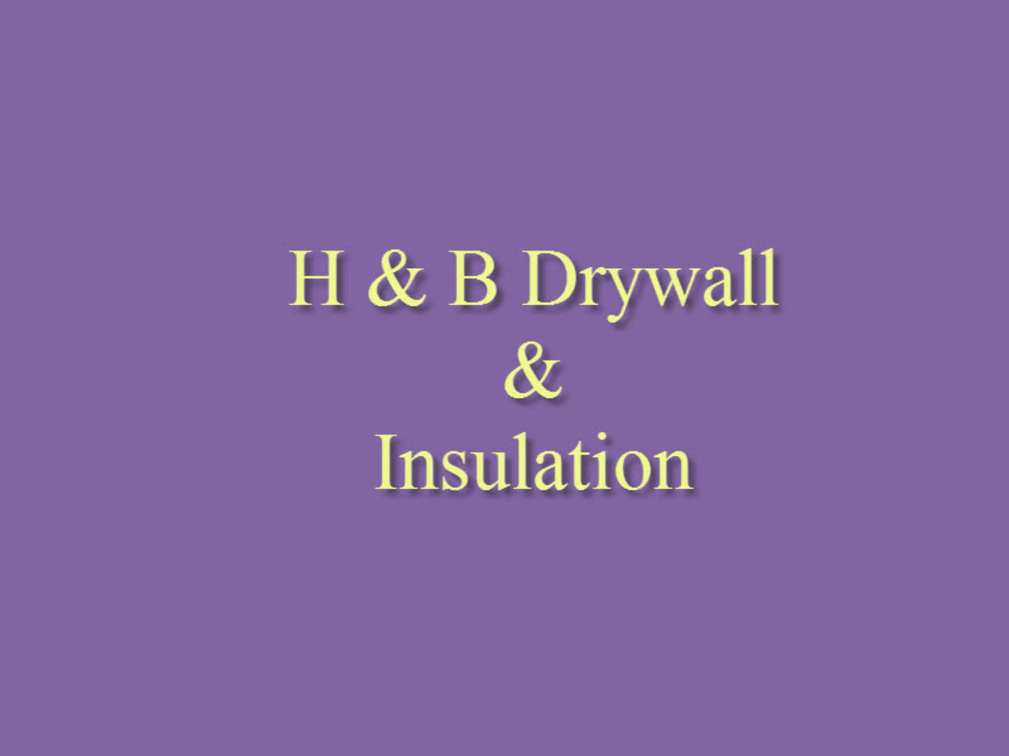 photo H&B Drywall & Insulation