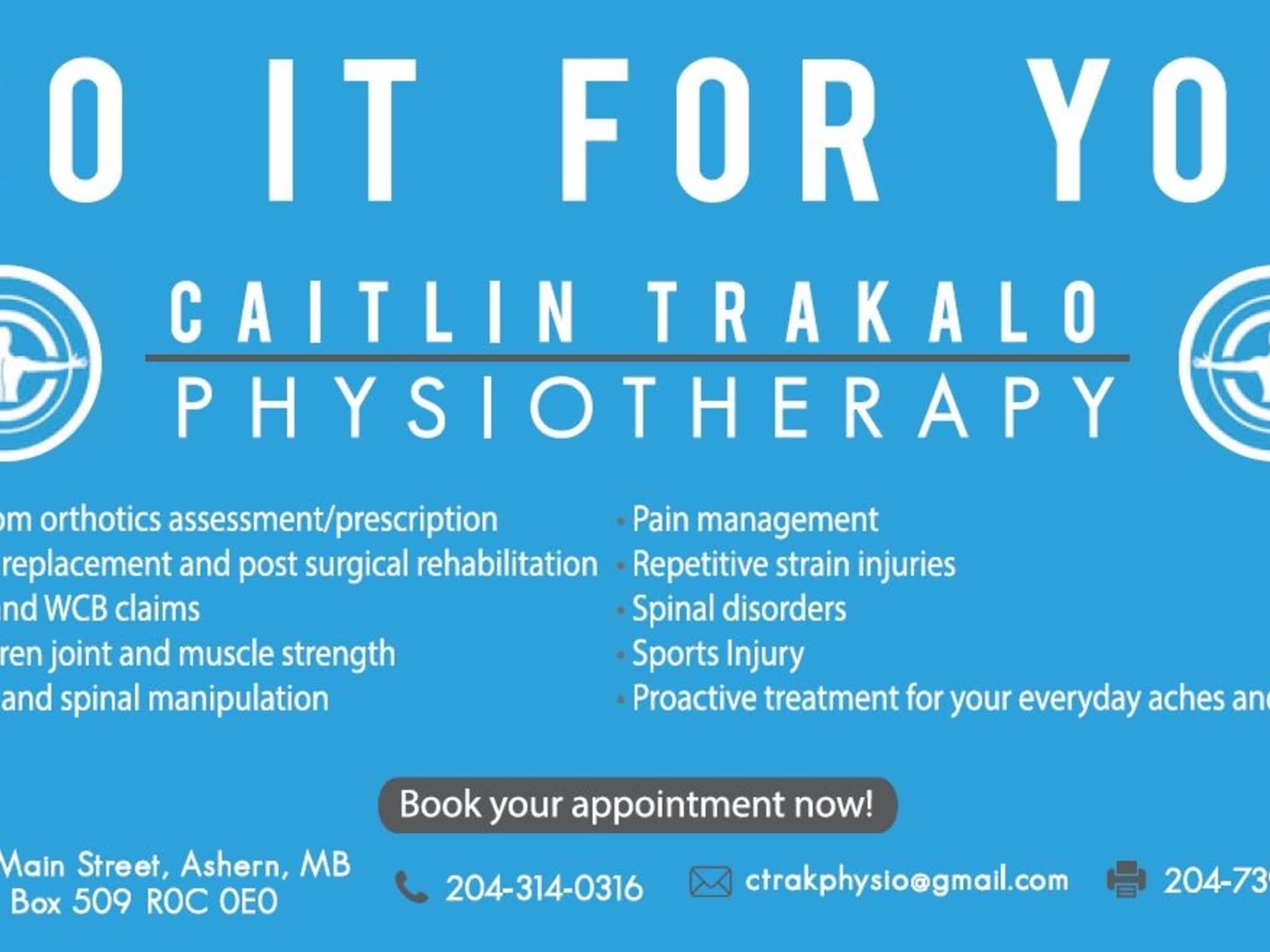 photo Caitlin Trakalo Physiotherapy
