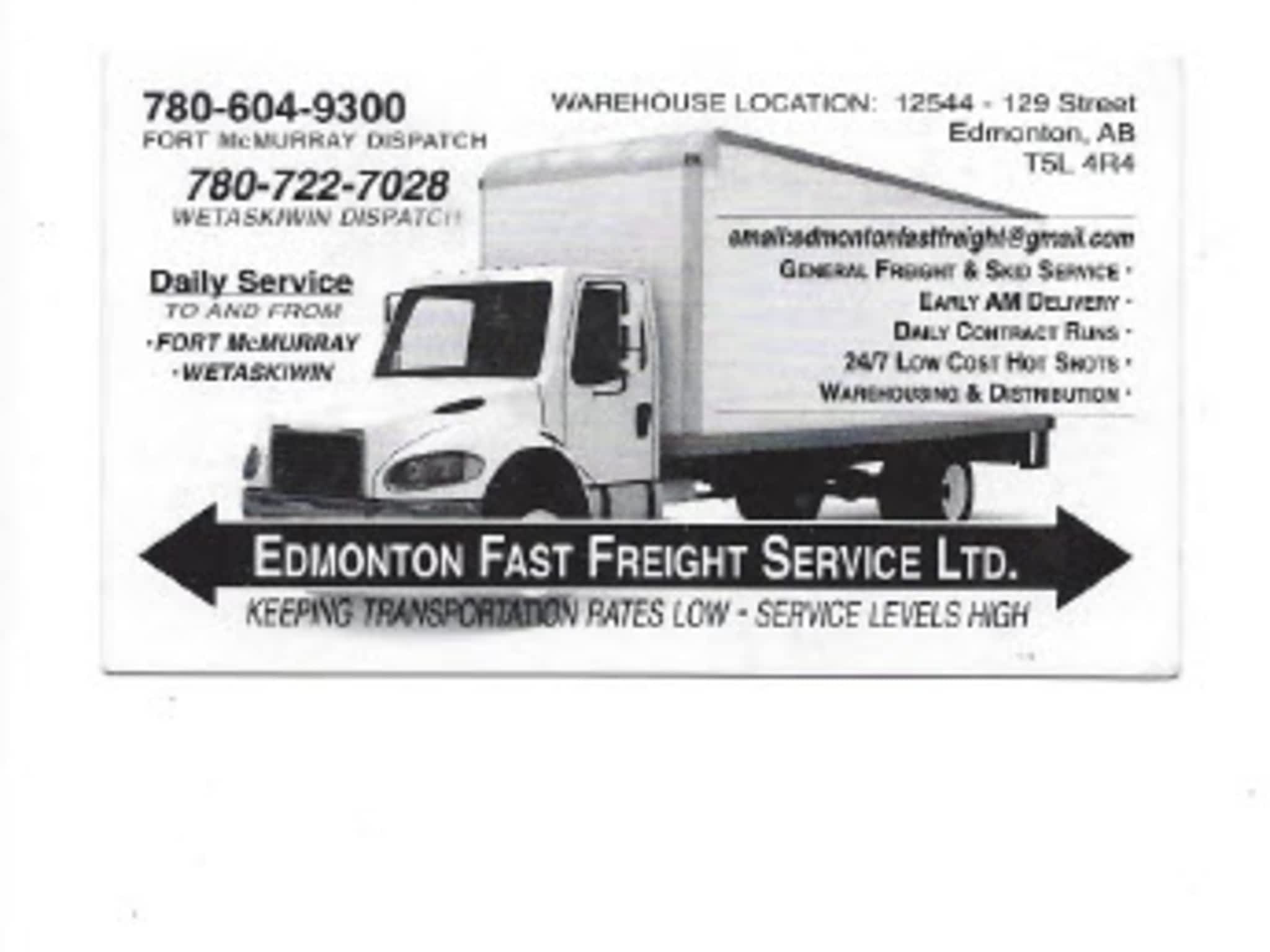photo Edmonton Fast Freight Service Ltd