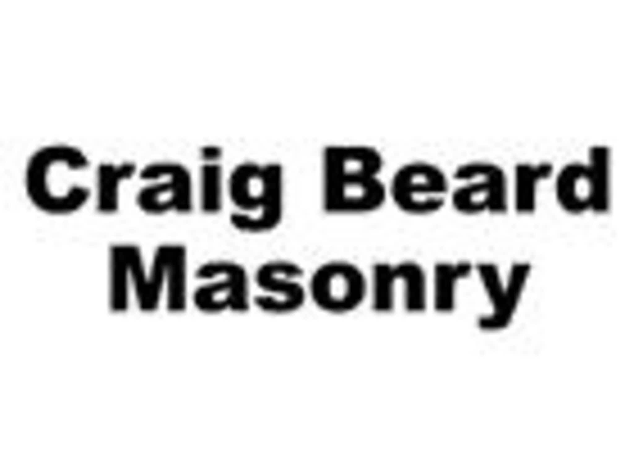 photo Craig Beard Masonry