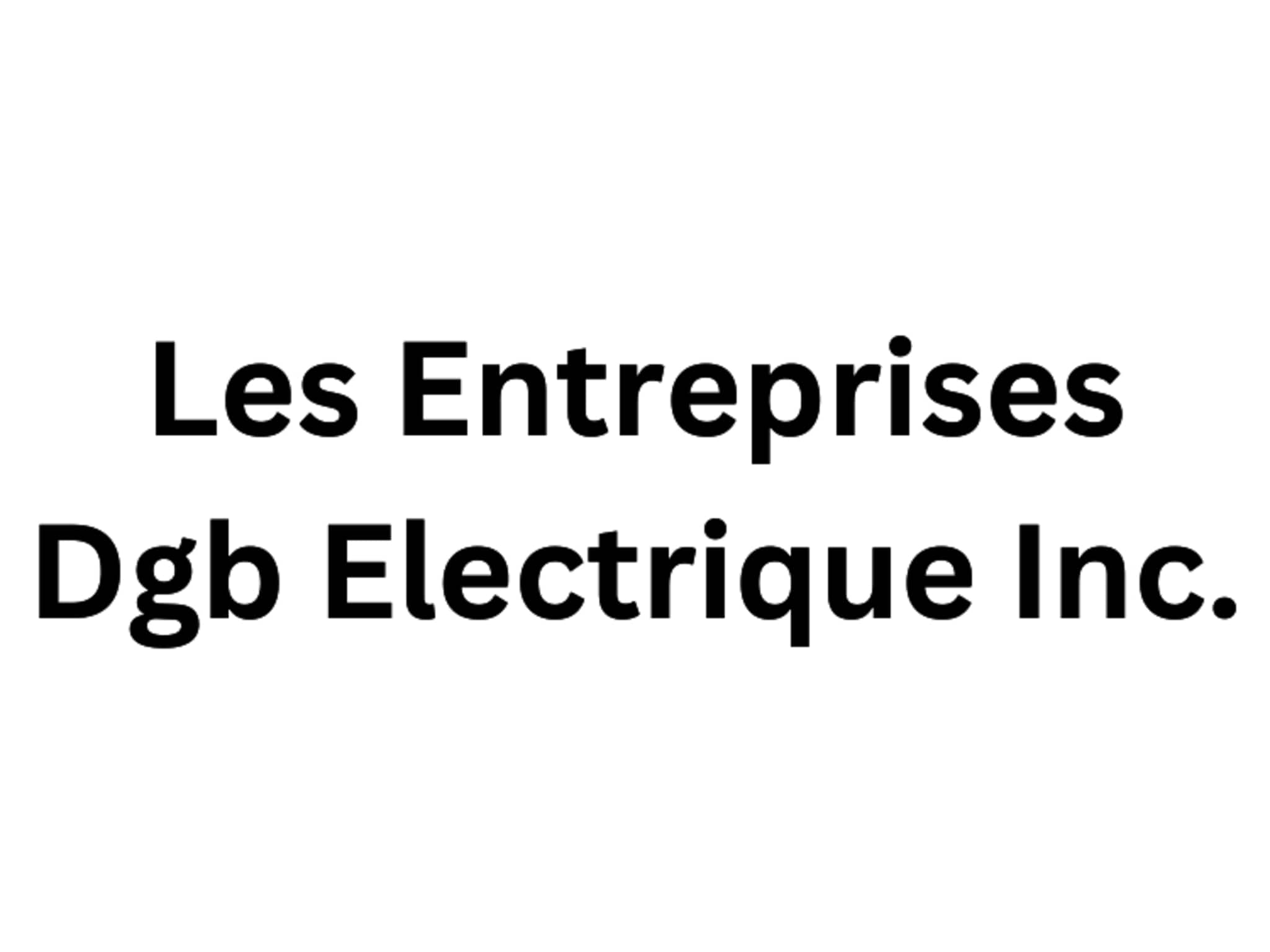 photo Les Entreprises Dgb Electrique Inc