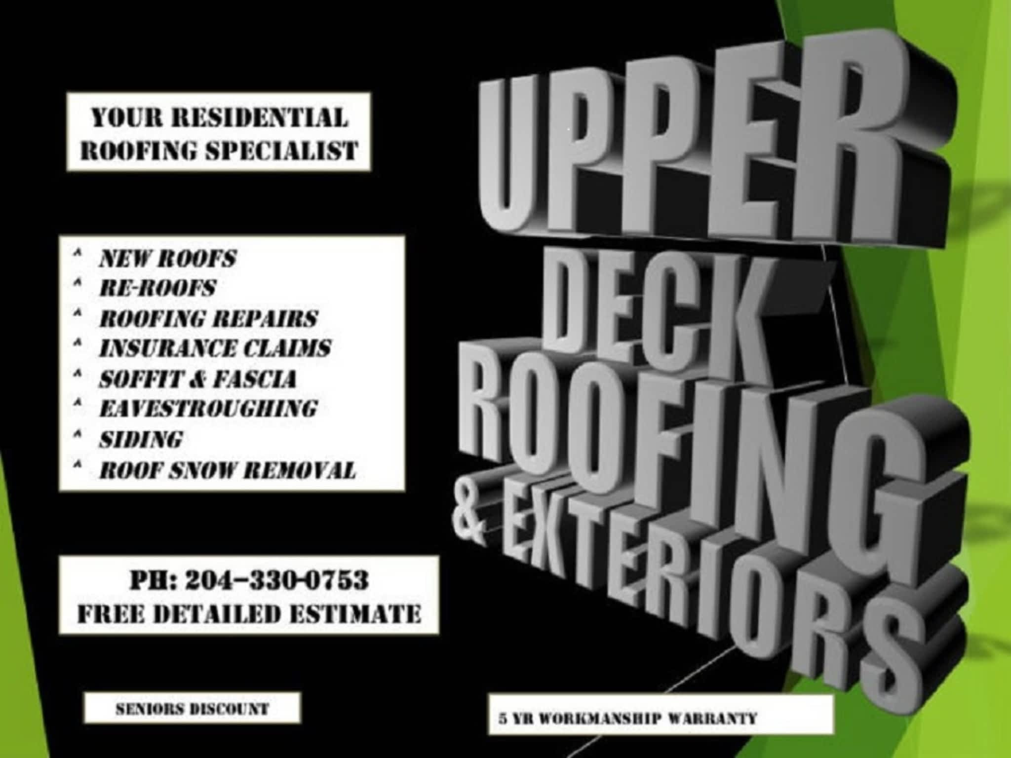 photo Upper Deck Roofing & Exteriors