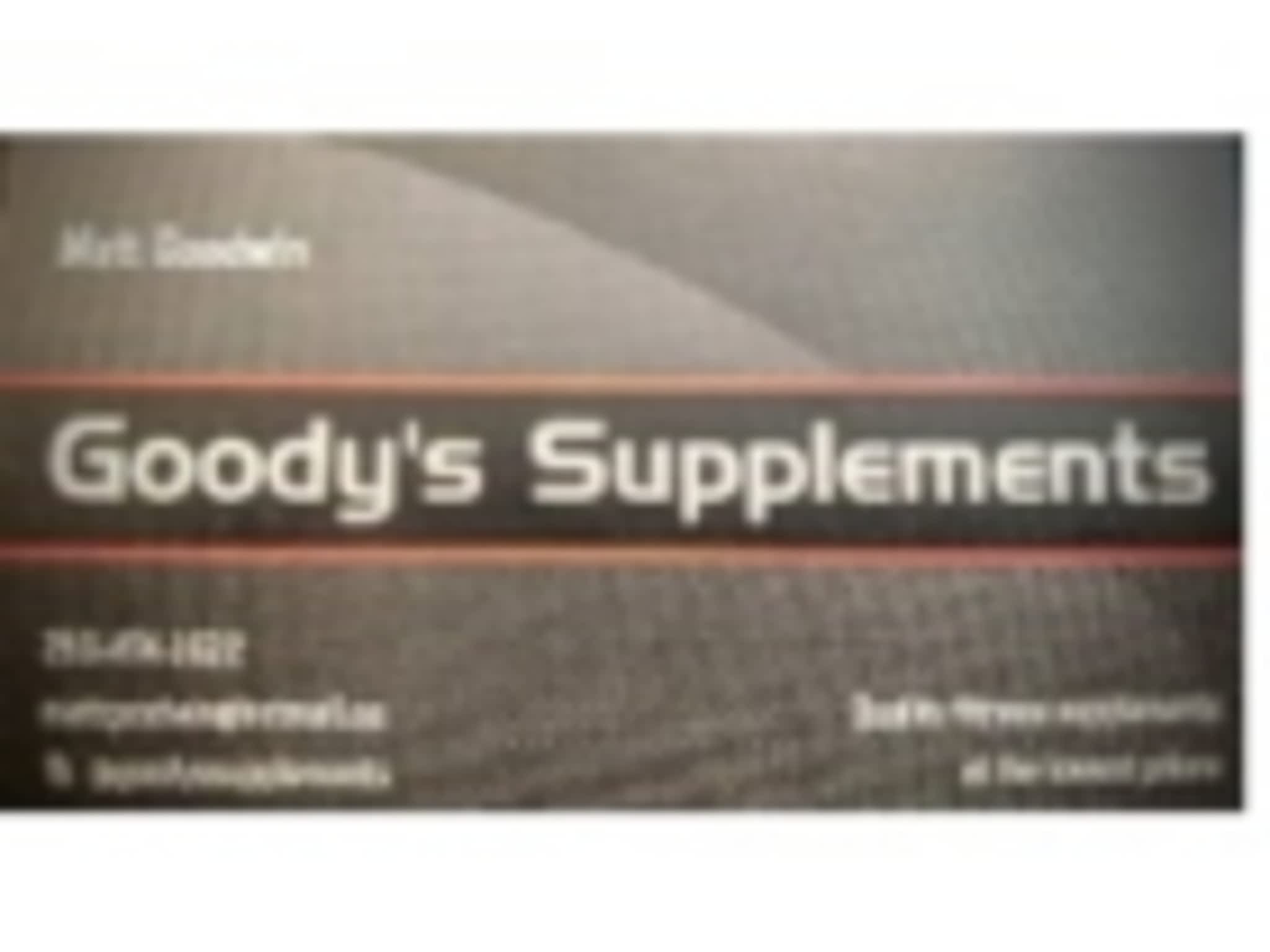 photo Goody's Supplements
