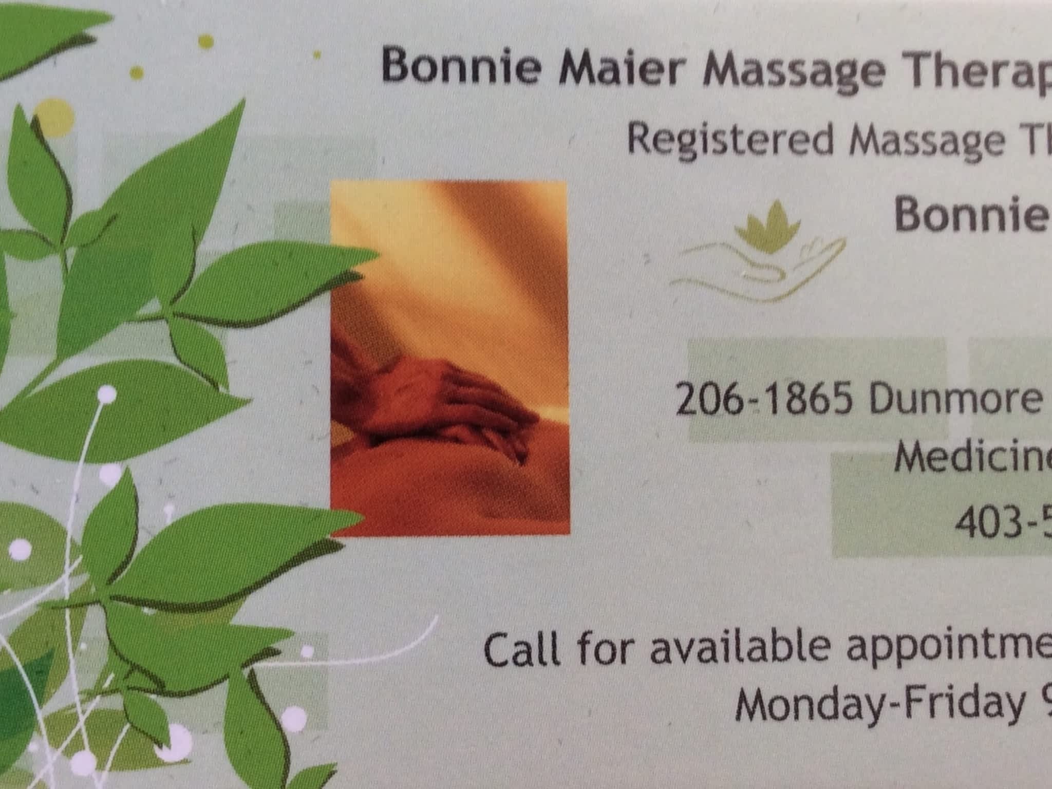 photo Bonnie Maier Massage Therapy RMT