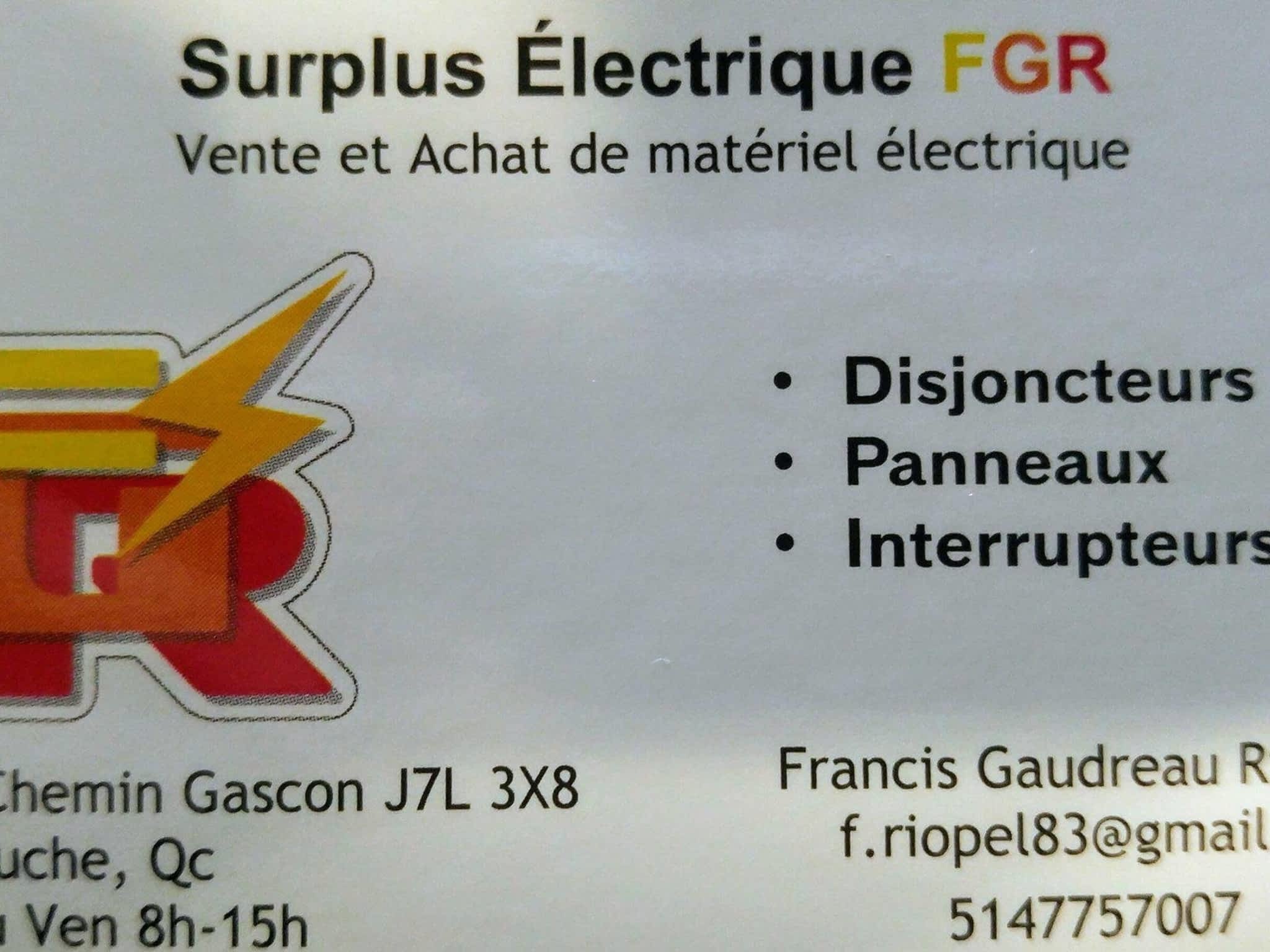 photo Surplus Électrique FGR