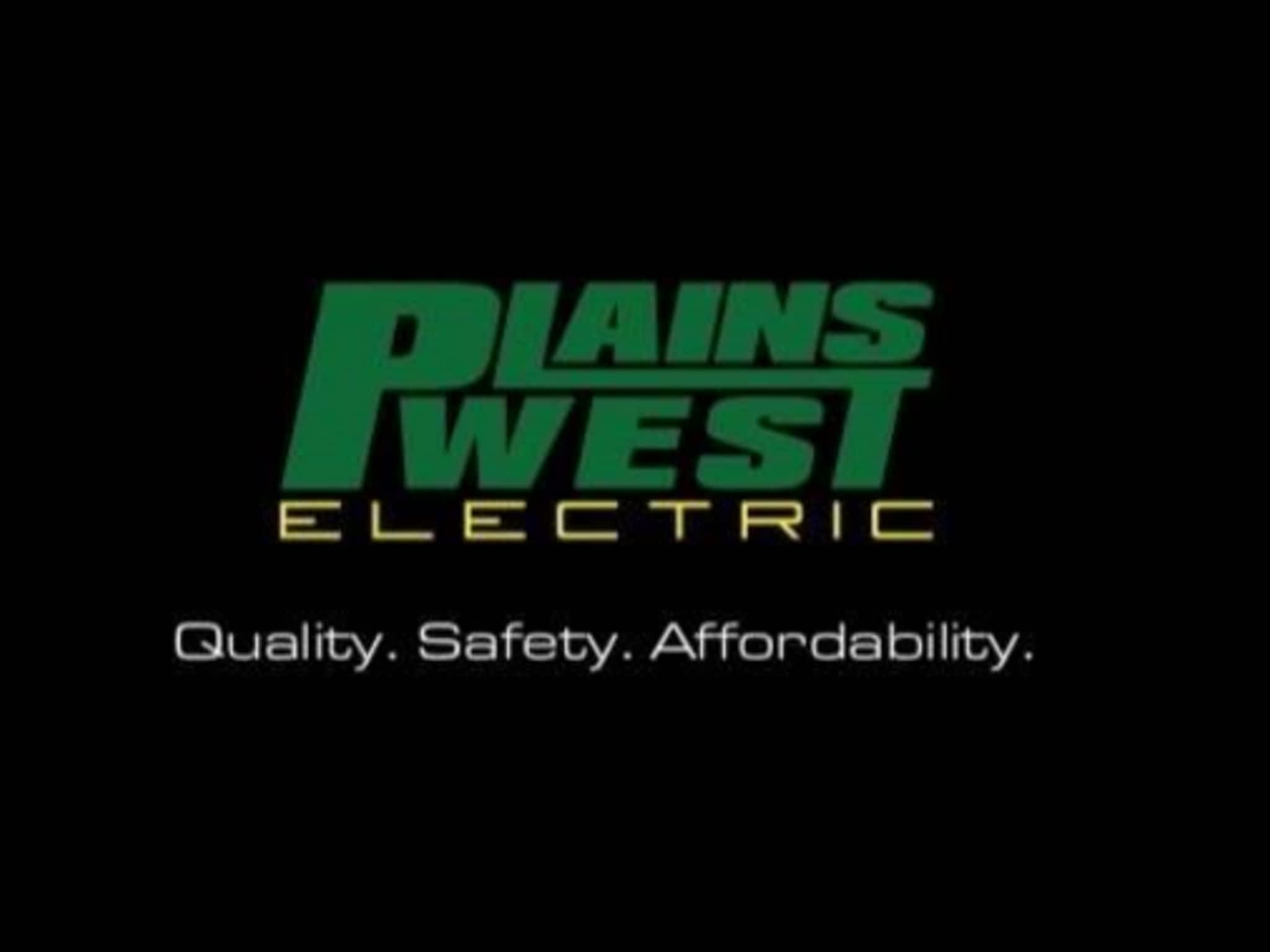 photo Plains West Electric