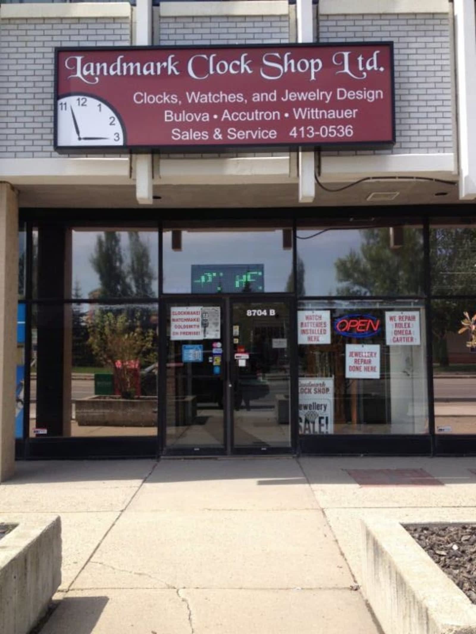 Landmark Clock Shop Ltd Opening Hours 8704 Meadowlark Rd Nw Edmonton Ab