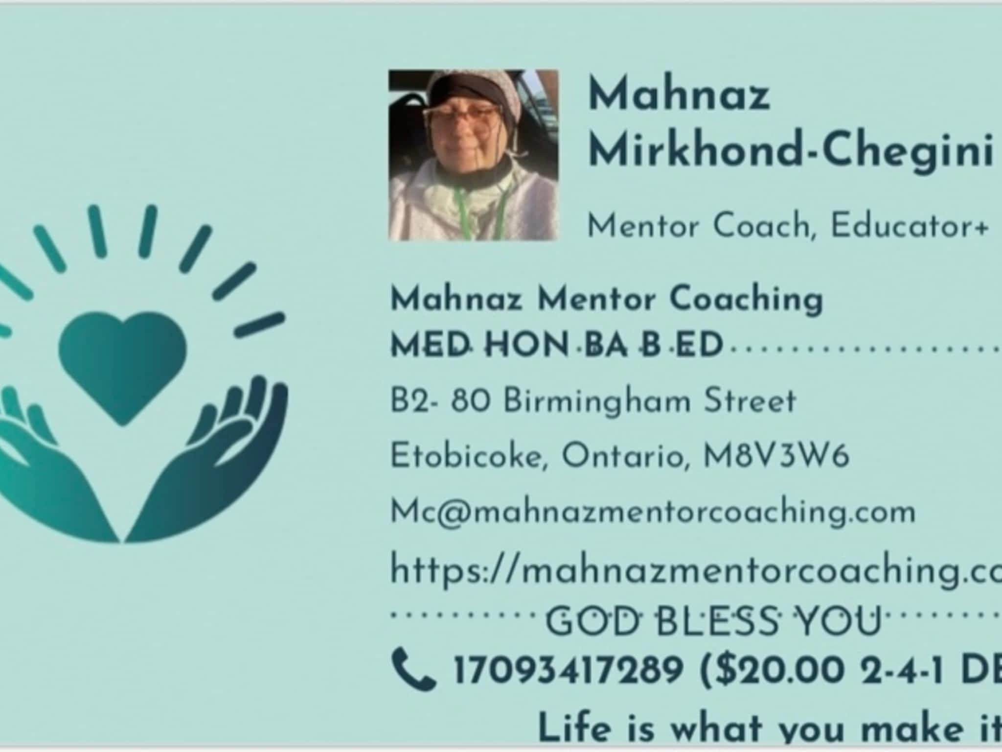 photo Mahnaz Mentor Coaching