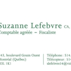 Suzanne Lefebvre CPA - Tax Consultants