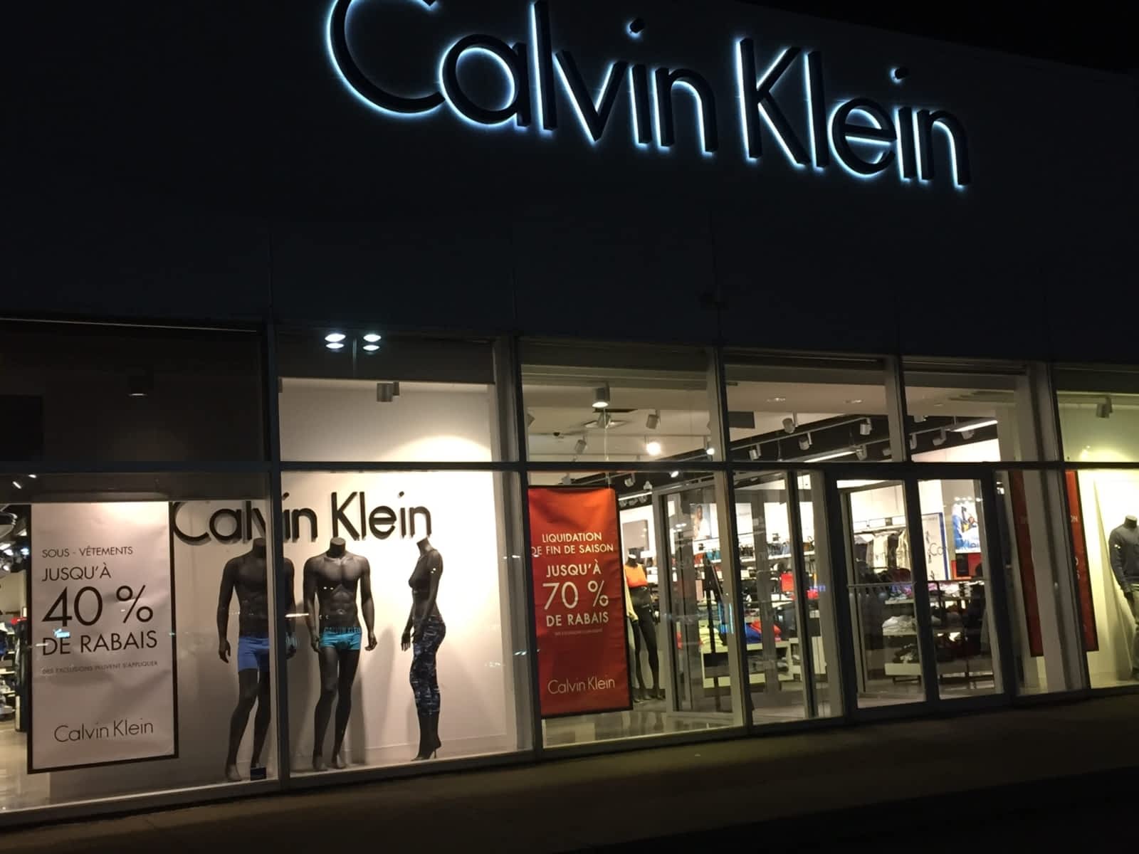 calvin klein clearance outlet
