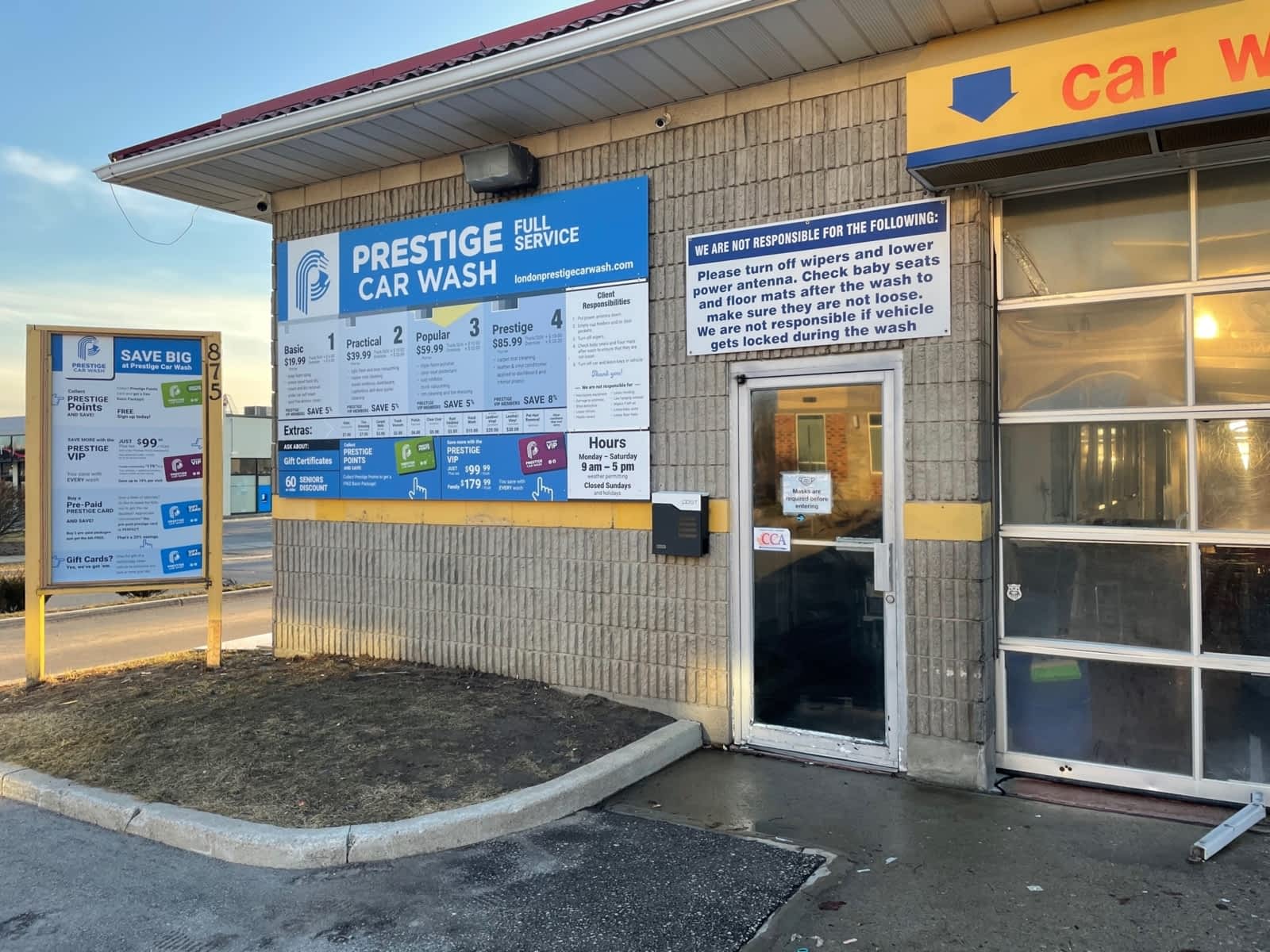 prestige car wash - opening hours - 875 wellington rd london on on prestige car wash london