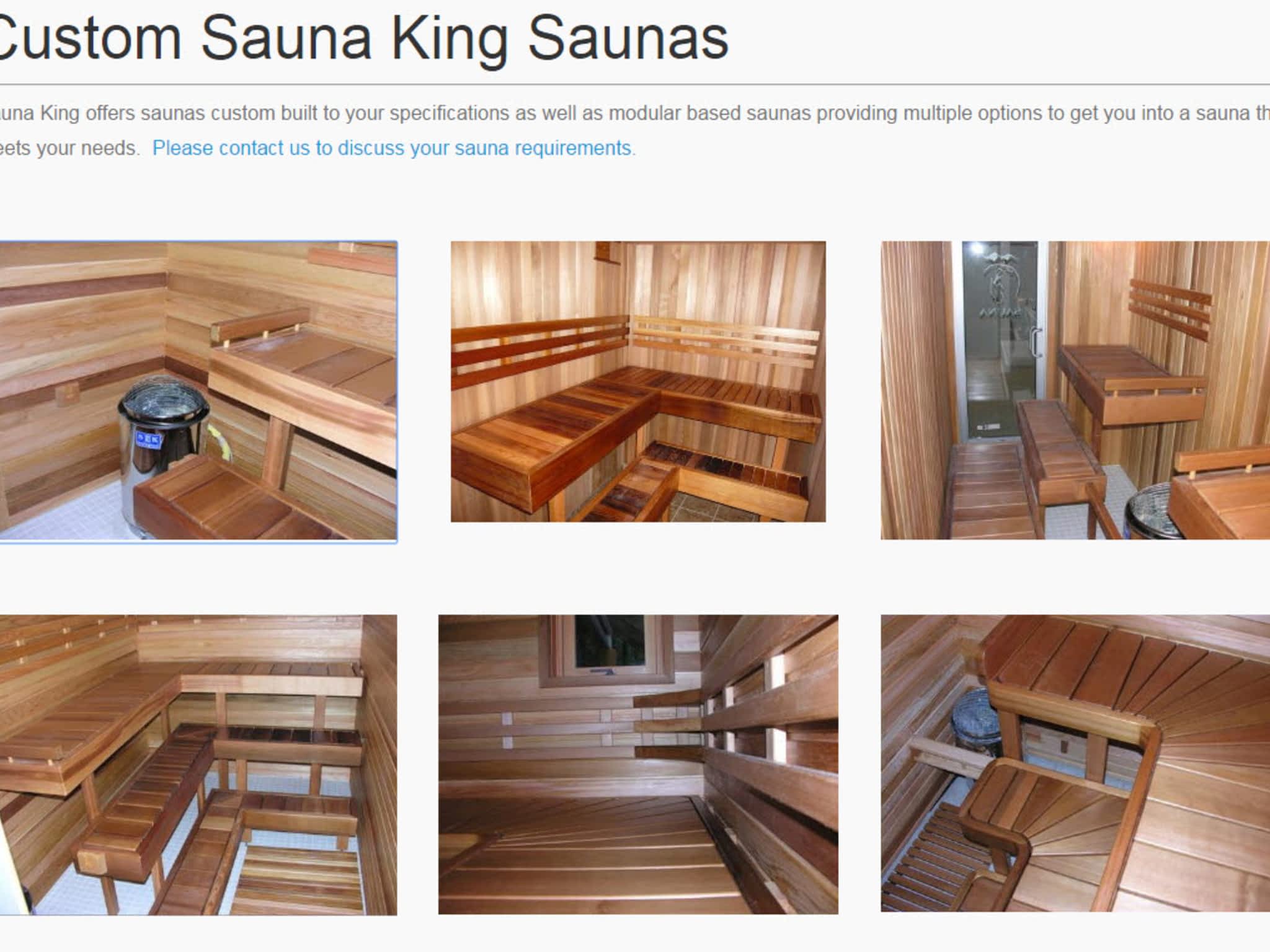 photo Sauna King Systems Inc.