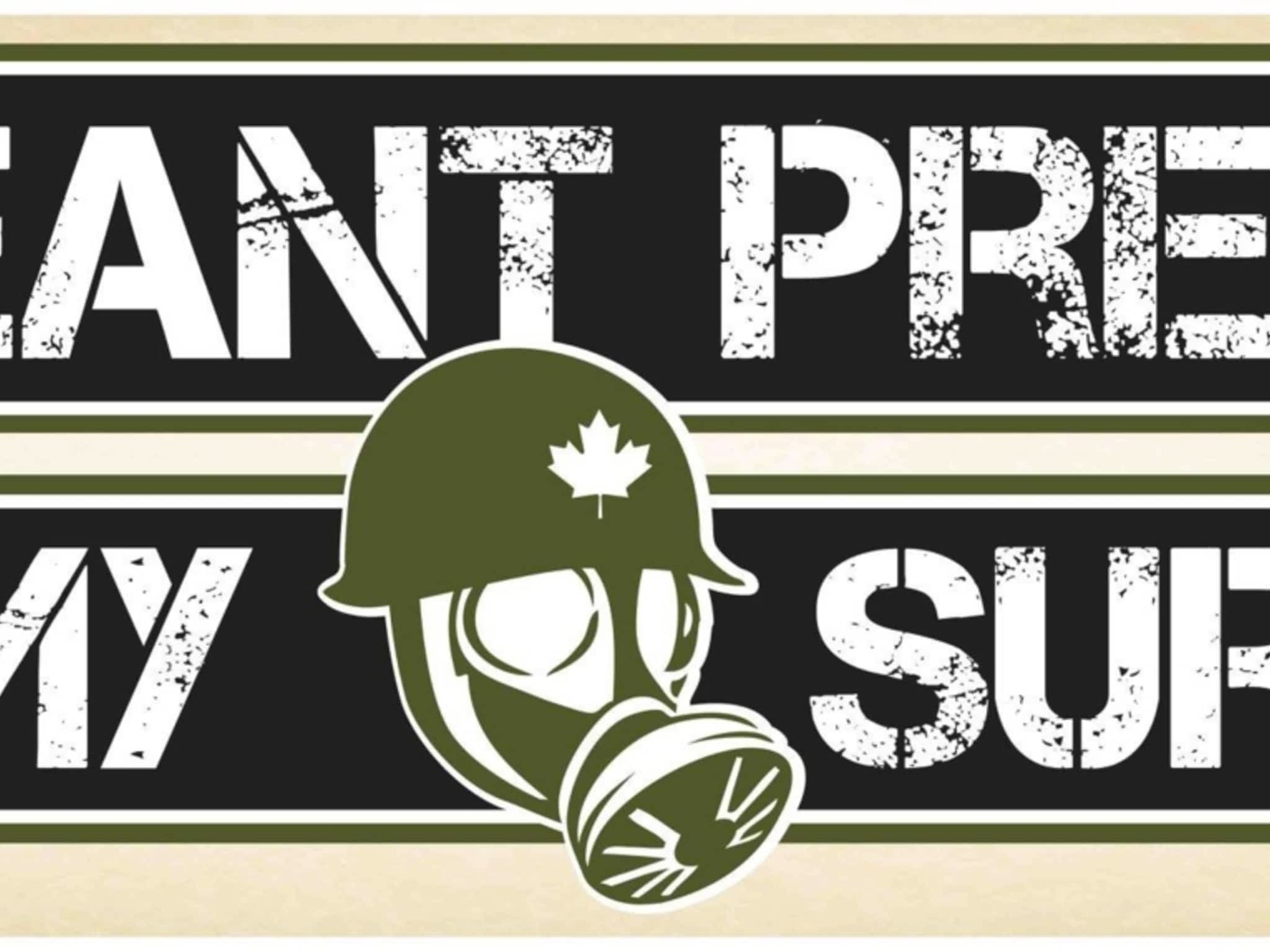 Sergeant Preppers Army Surplus Kelowna, BC 1133 Sutherland Ave
